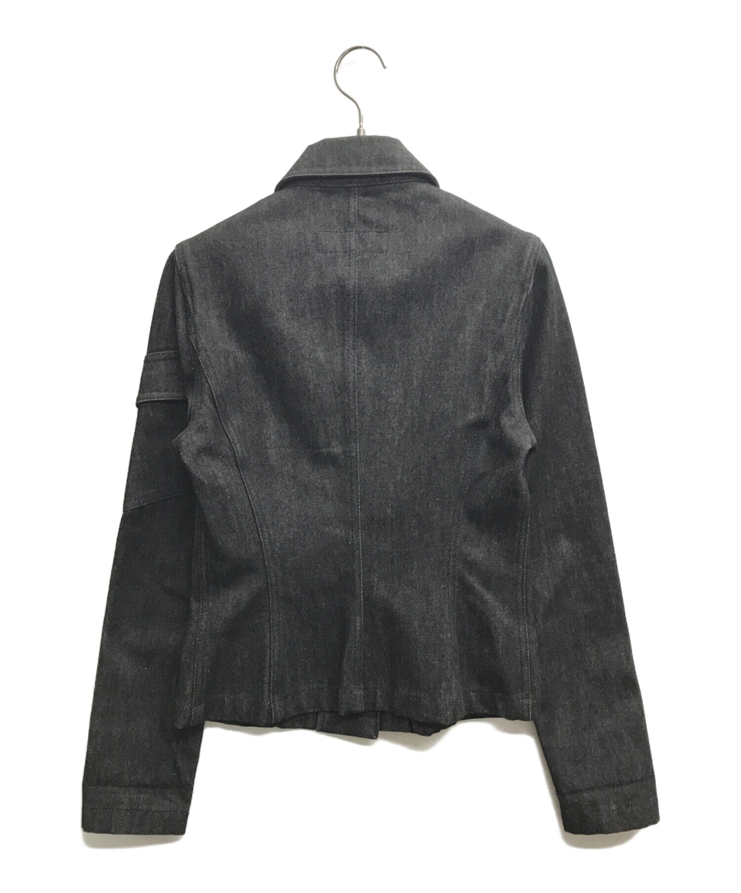 【美品・最終価格】GUCCI デザインデニムジャケット38ヘムライン 美品・最終価格】GUCCI デザインデニムジャケット38ヘムライン