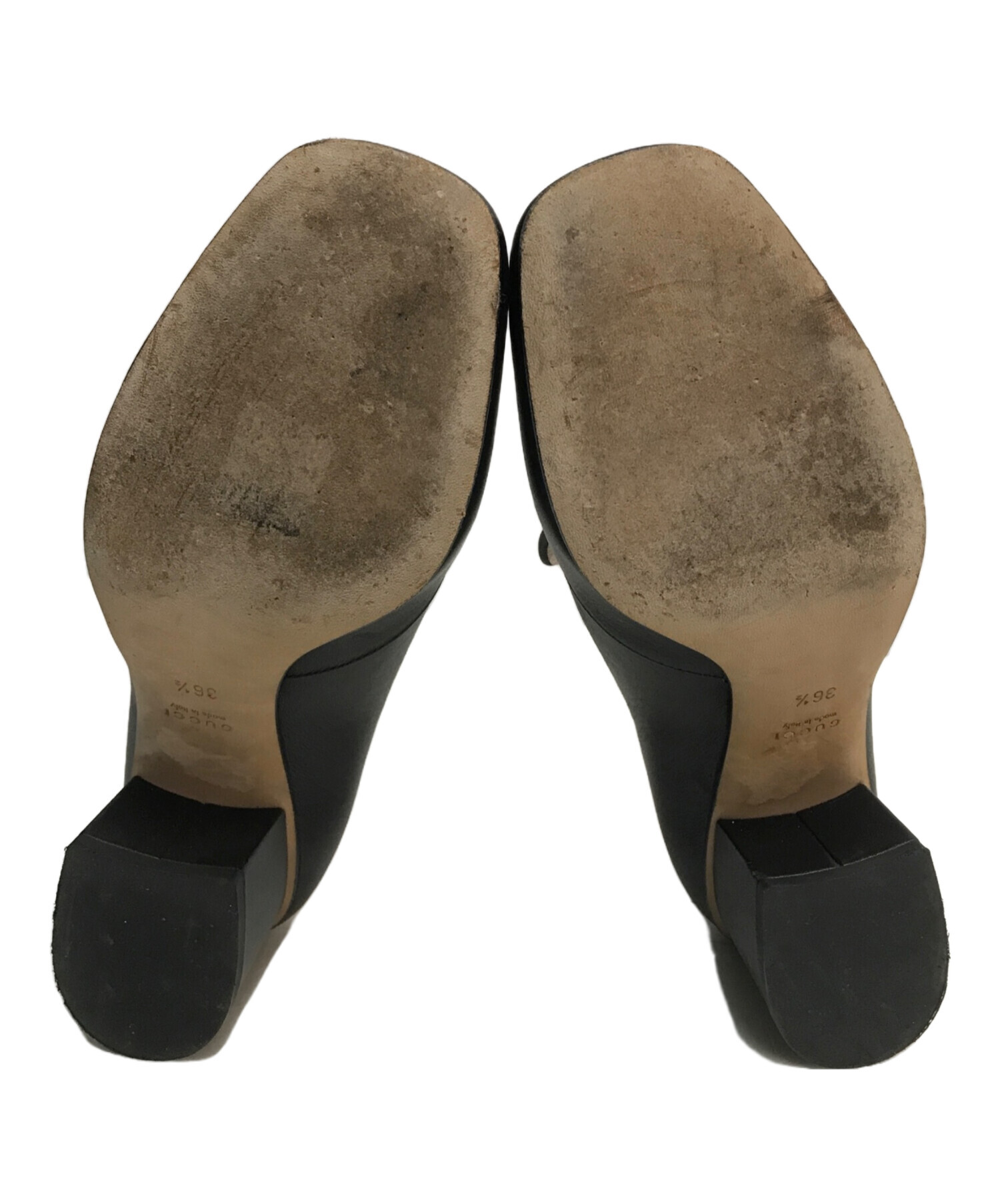 中古・古着通販】GUCCI (グッチ) ホースビットパンプス ブラック