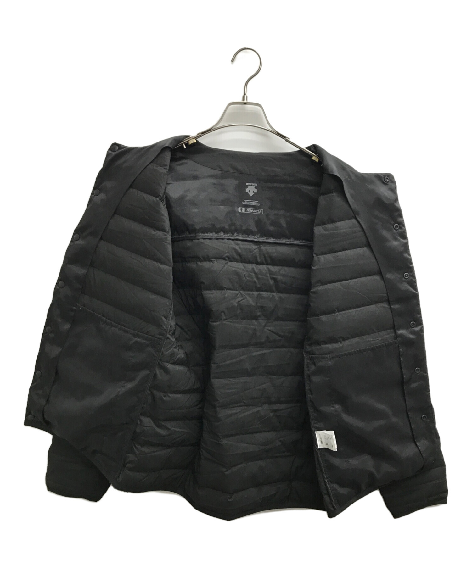 DESCENTE ZERO STYLE ダウンジャケット M ブラック デサント DESCENTE 