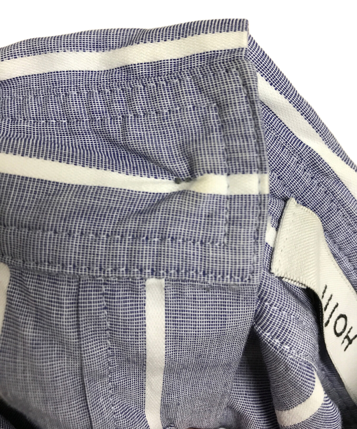 中古・古着通販】UJOH (ウジョー) ストライプシャツ ブルー サイズ:2
