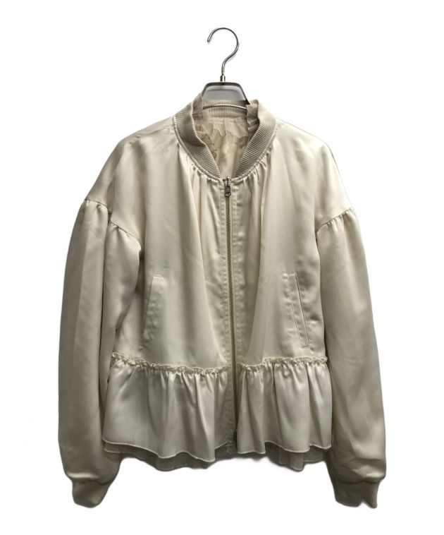 マリリンムーンvolume sleeve taffeta mid-blouson