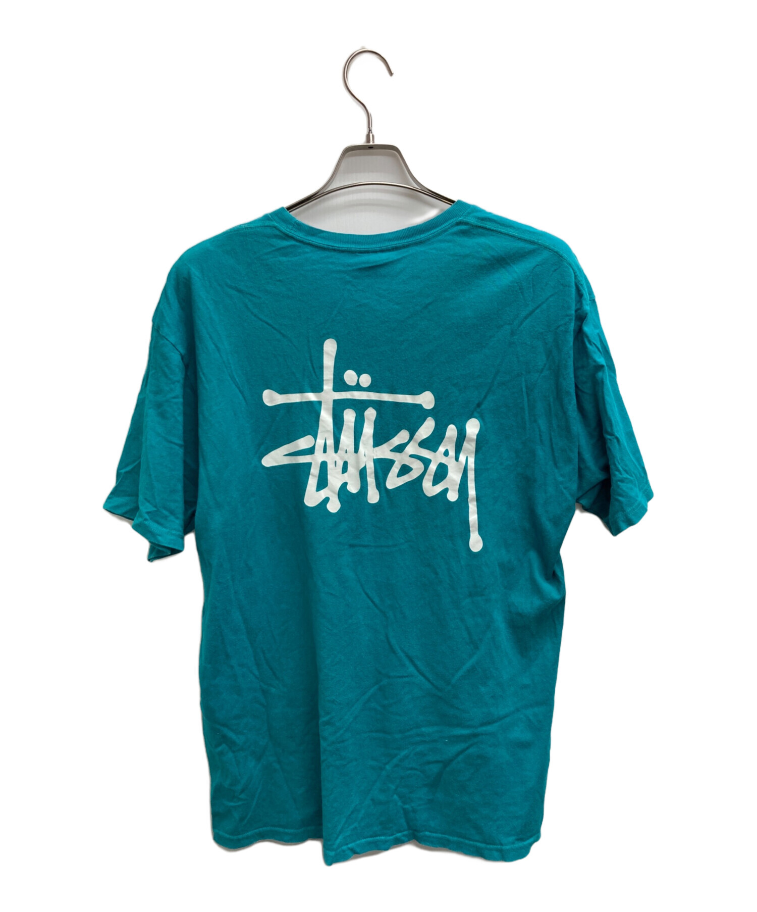 中古・古着通販】stussy (ステューシー) プリントTシャツ ブルー 