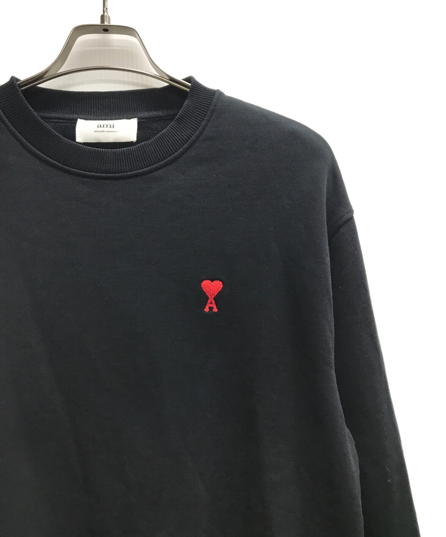 AMI Paris アミパリス ロゴ スウェット トレーナー 黒 XL オーバー