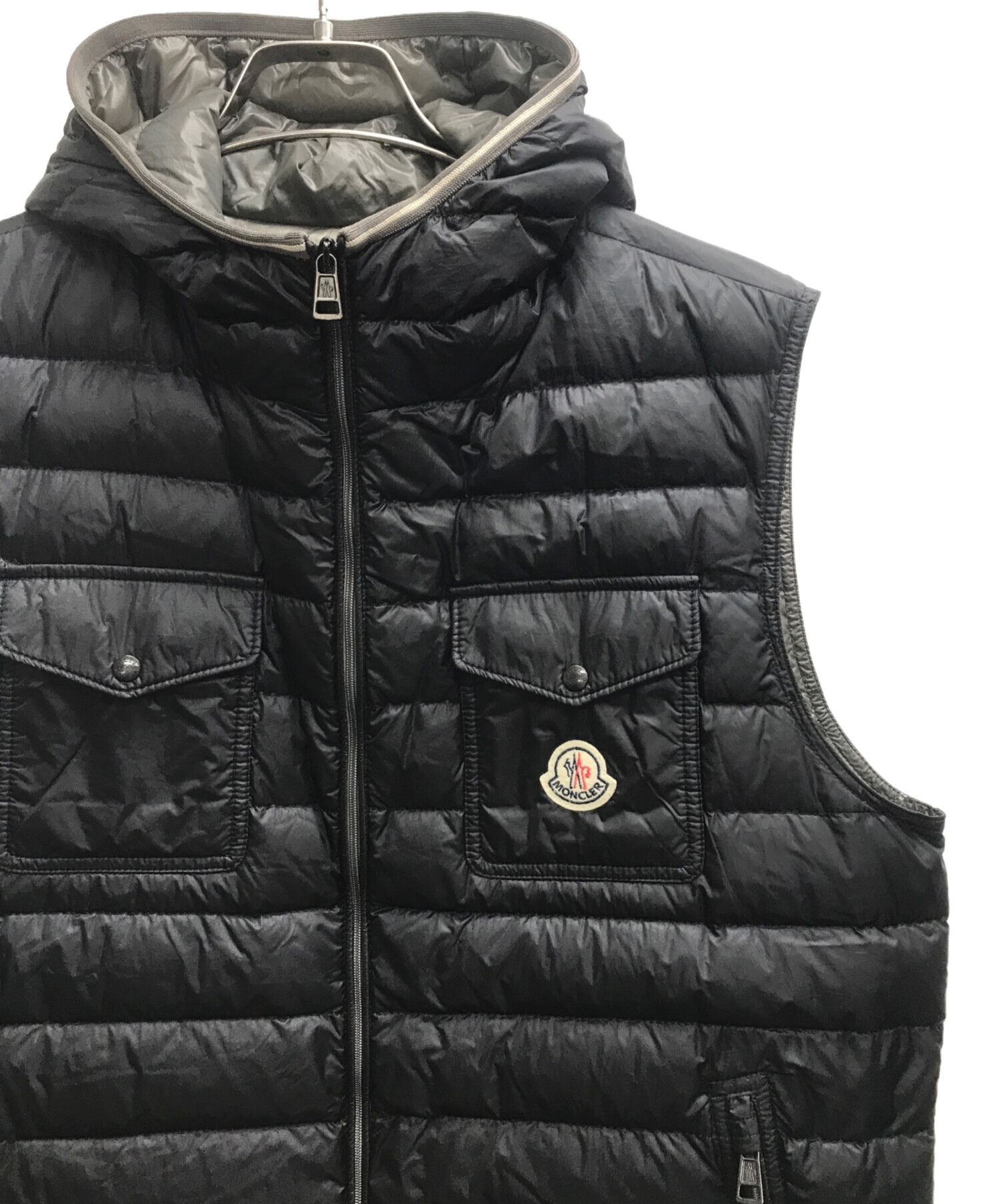 中古・古着通販】MONCLER (モンクレール) GERS GILET VEST ブラック