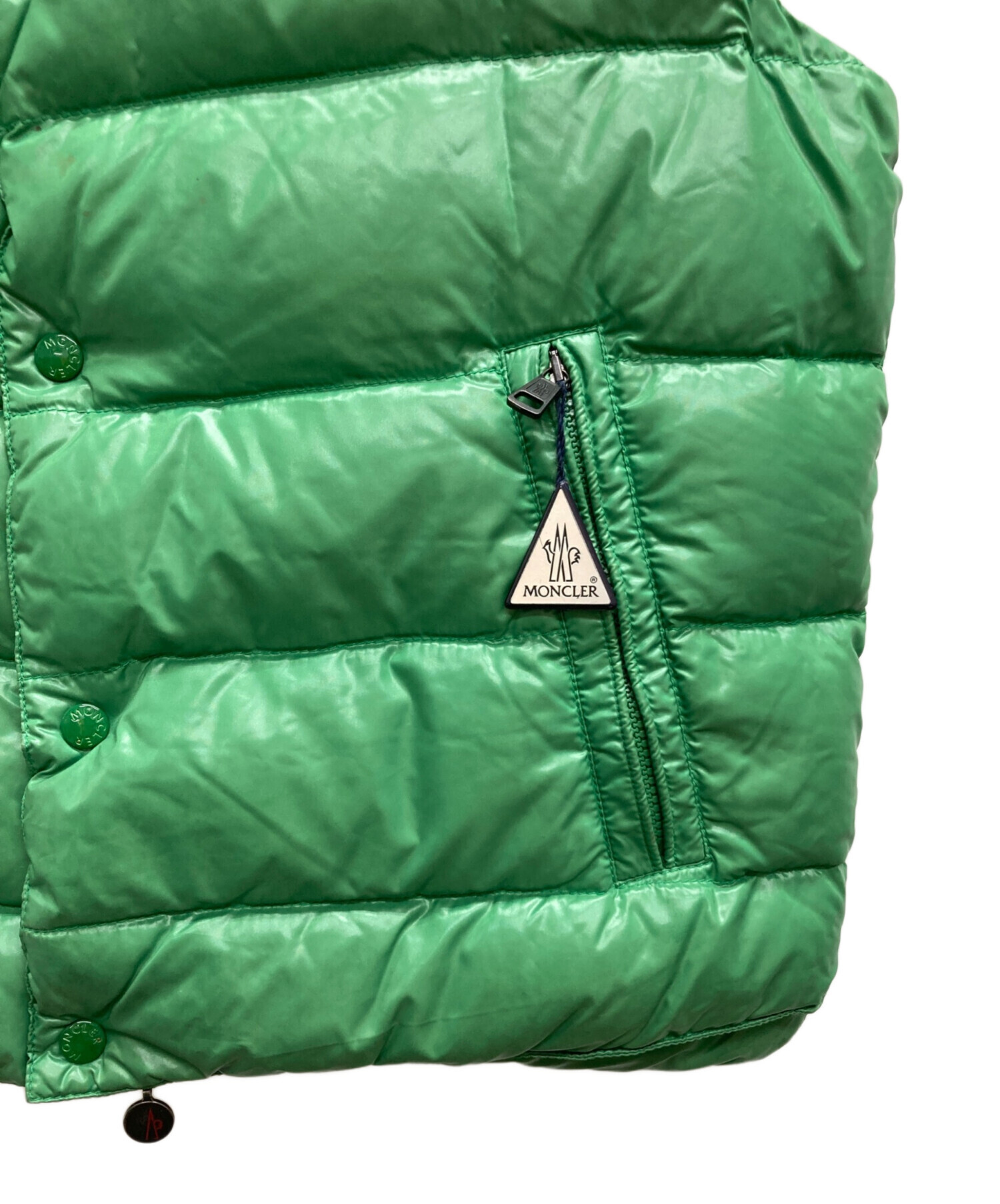 中古・古着通販】MONCLER (モンクレール) TIBダウンベスト グリーン