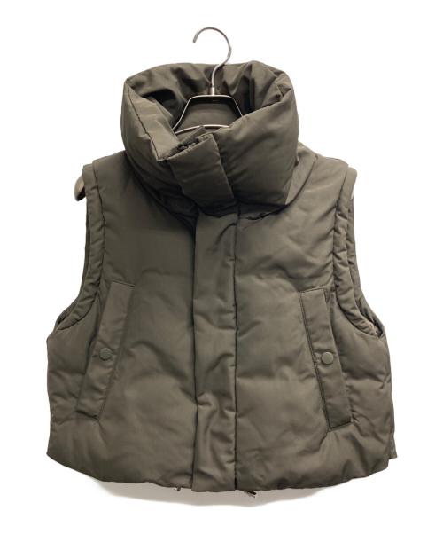 【美品】GALLARDAGALANTガリャルダガランテ ダウンベスト ベージュ 美品】GALLARDAGALANTガリャルダガランテ ダウンベスト ベージュ