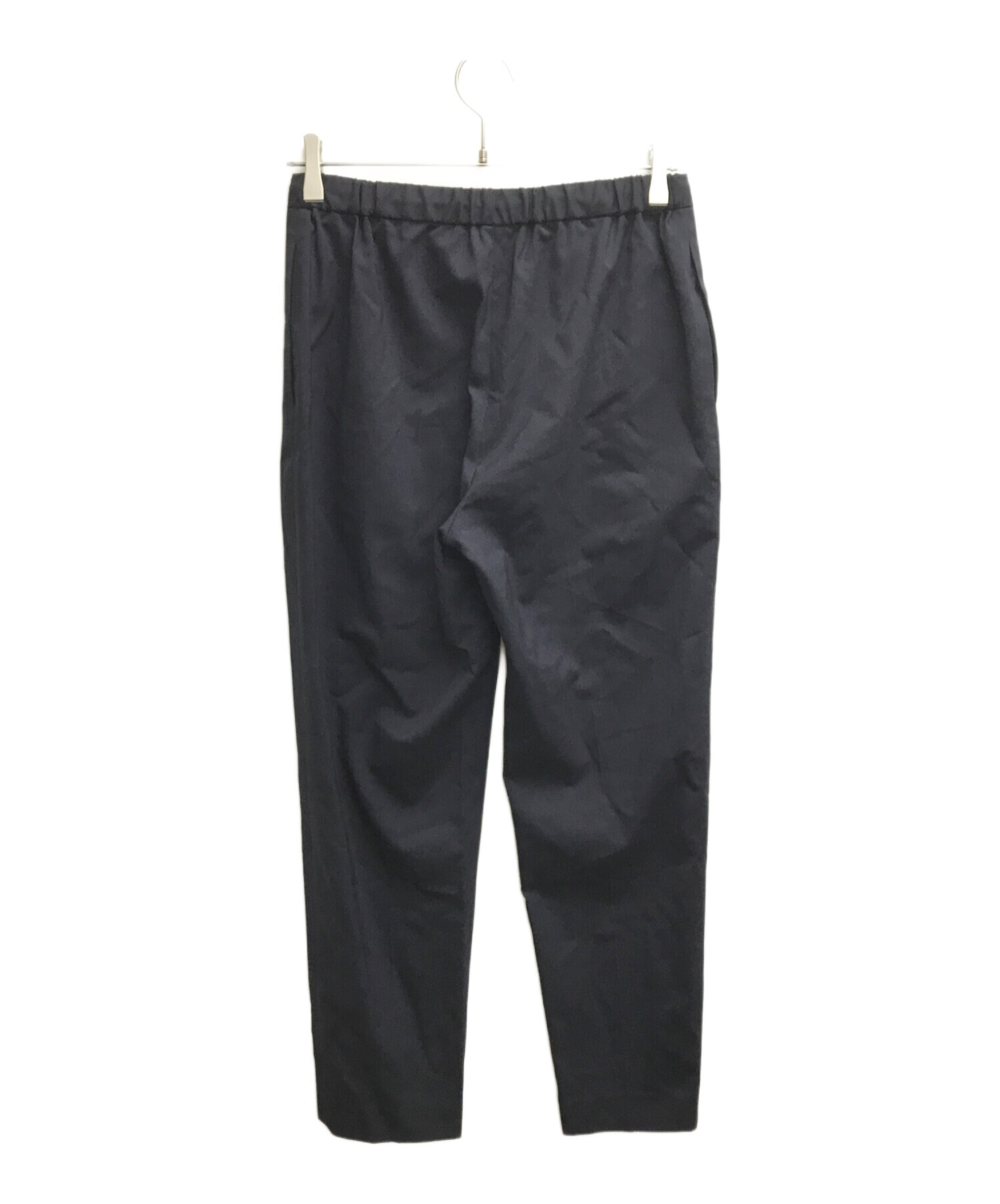 中古・古着通販】theory (セオリー) テーパードウールパンツ ネイビー 
