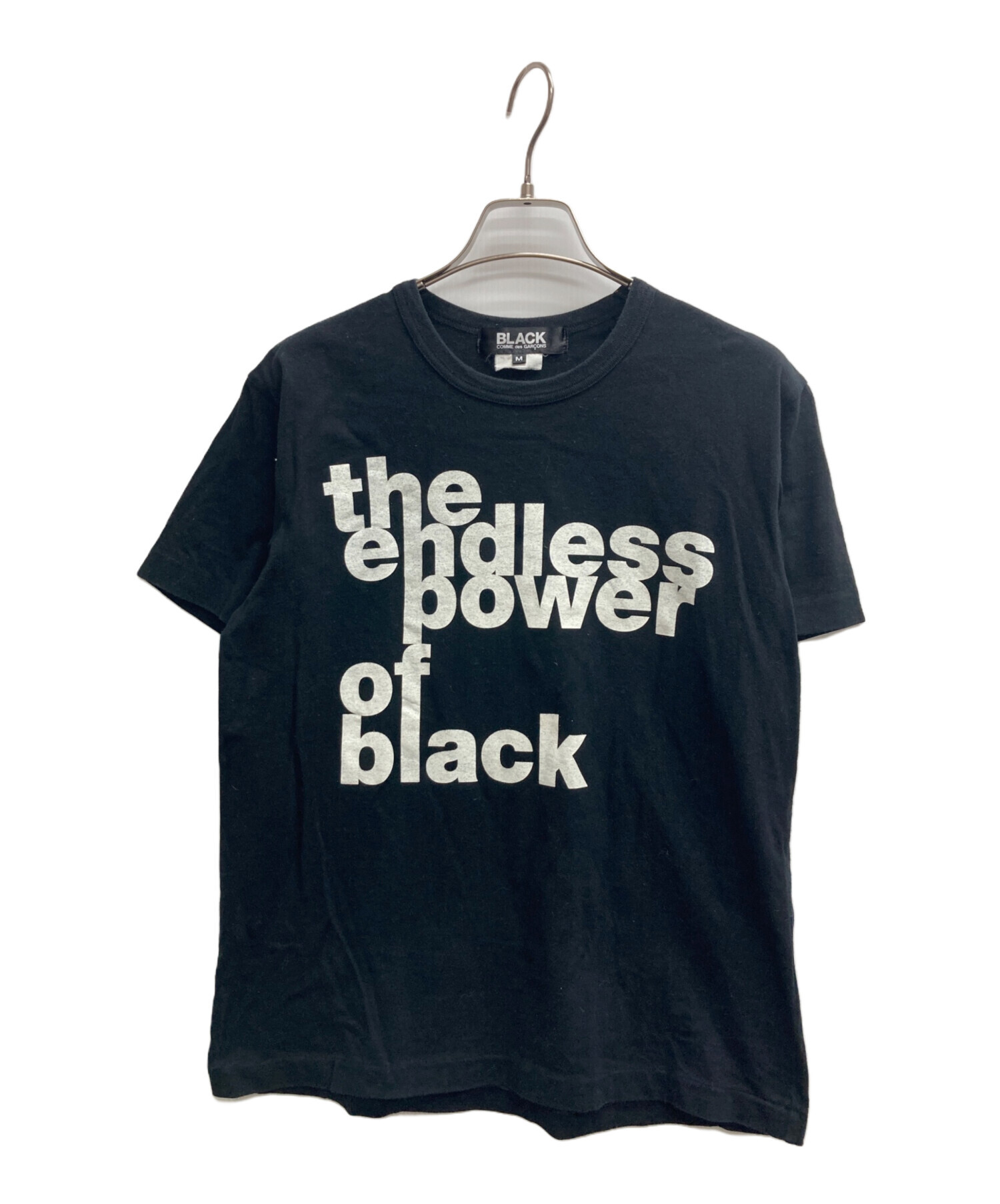 BLACK COMME des GARCONS / Tシャツ/M/コットン/BLK/プリント/1O-T505 中古・古着通販】BLACK COMME des GARCONS (ブラック コムデギャルソン