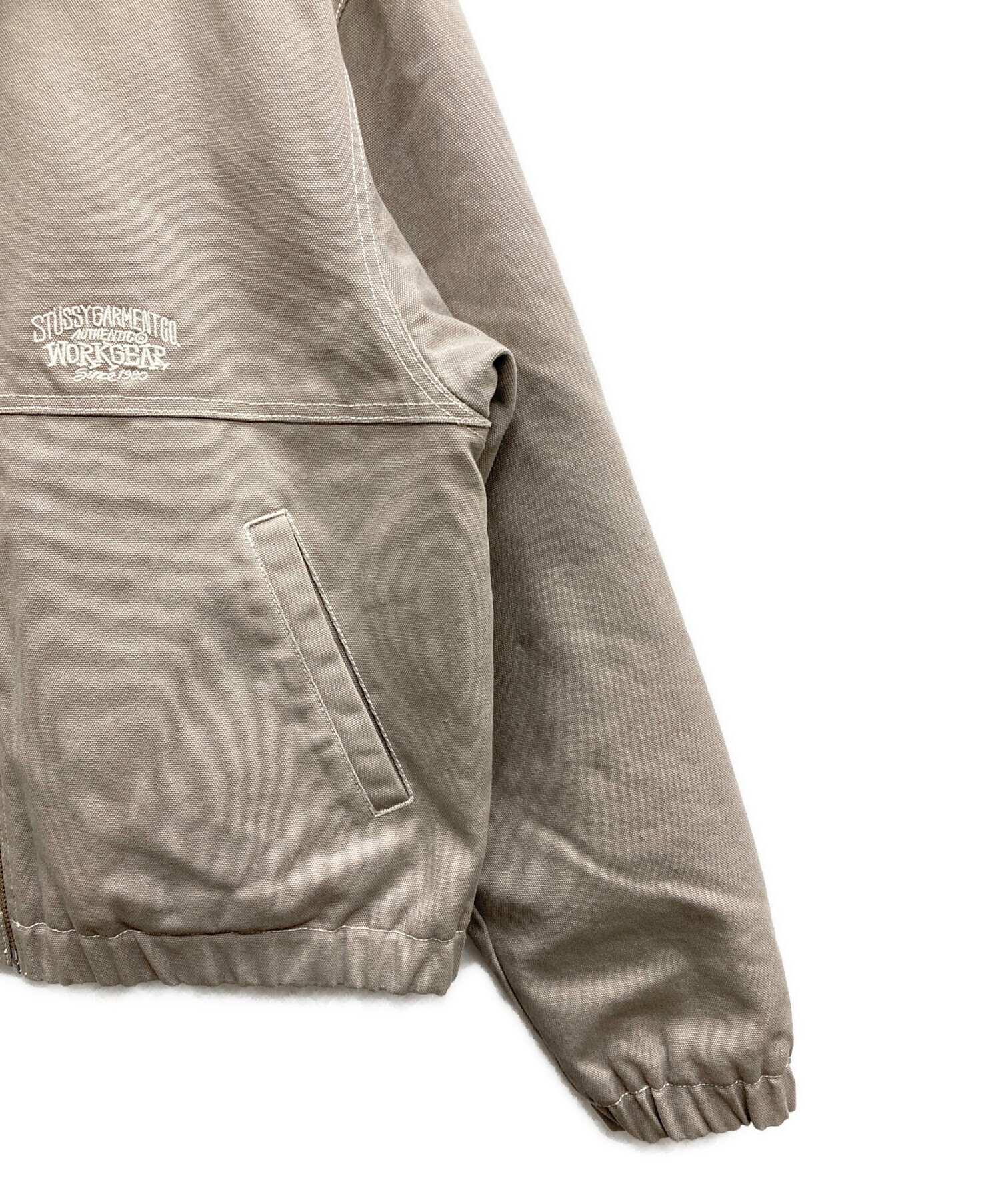 中古・古着通販】stussy (ステューシー) Work Jacket Contrast Stitch