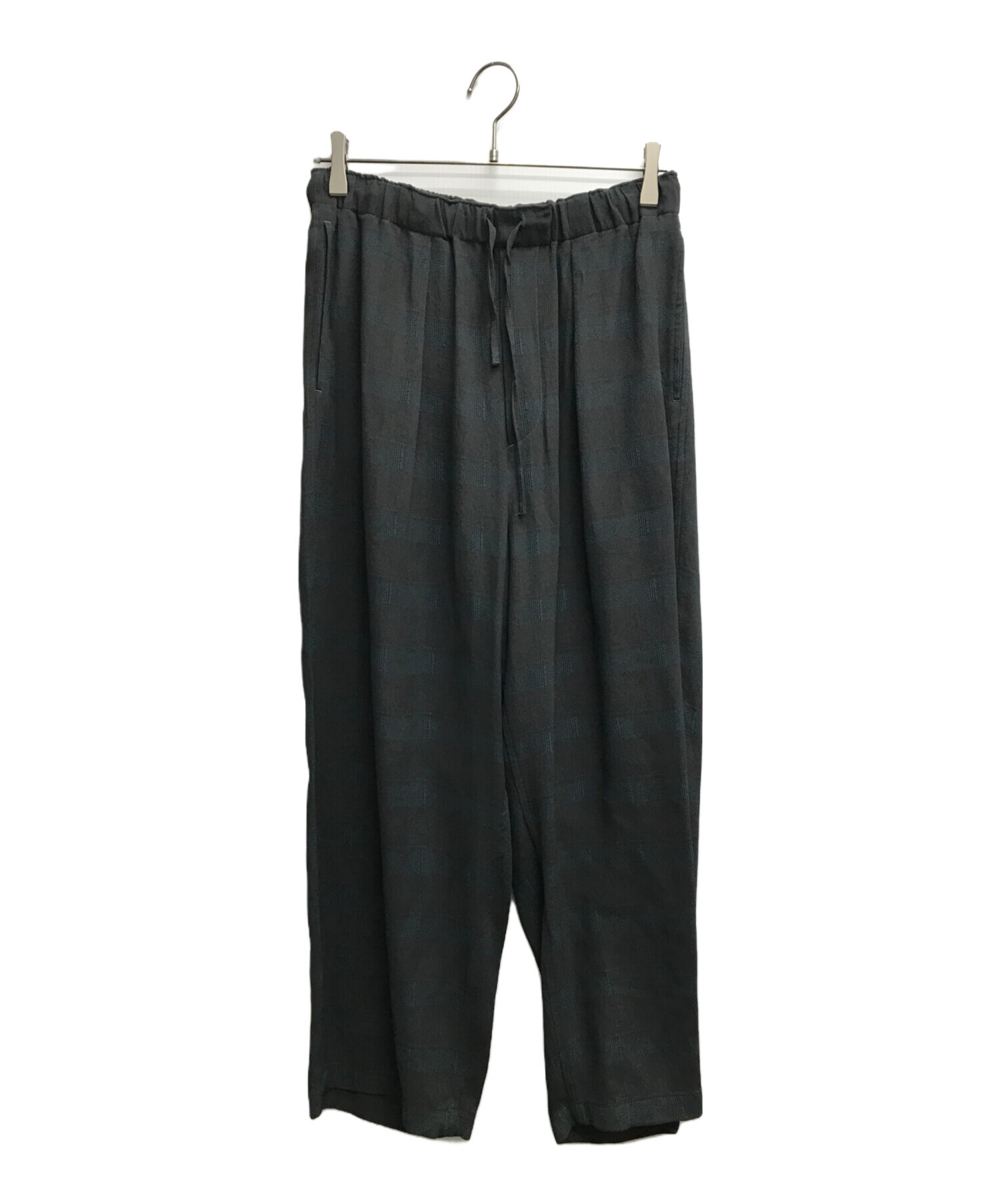 YOKE ヨーク パンツ（その他） M 黒 【古着】【中古】【送料無料】 中古・古着通販】YOKE (ヨーク) PLAID JACQUARD EASY PANTS グリーン