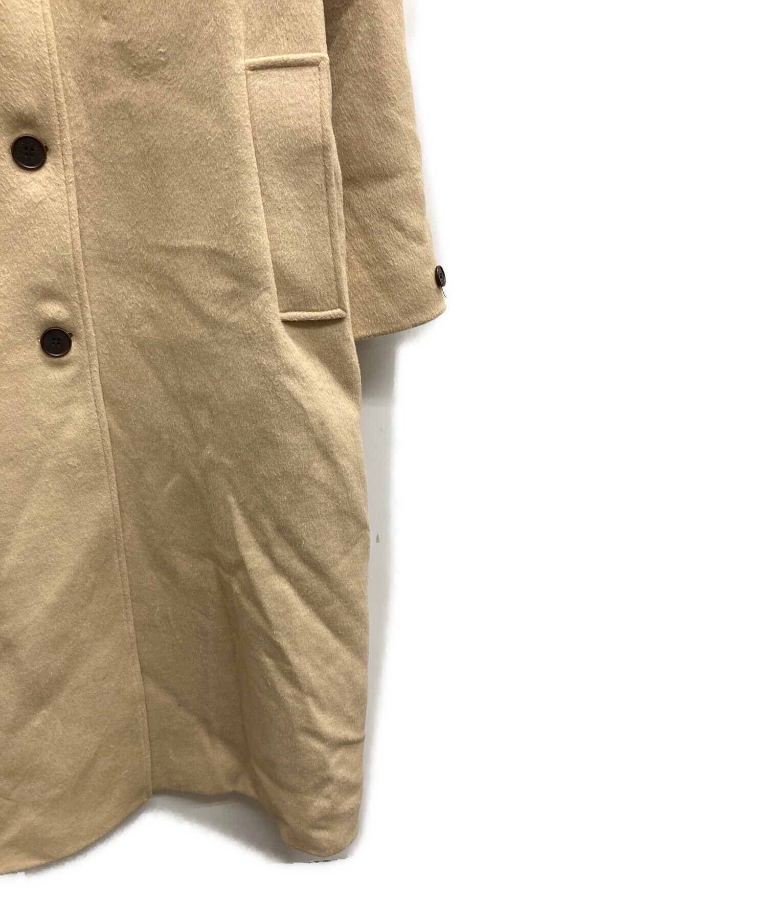 中古・古着通販】OHOTORO (オオトロ) Margarine Flared Coat ベージュ