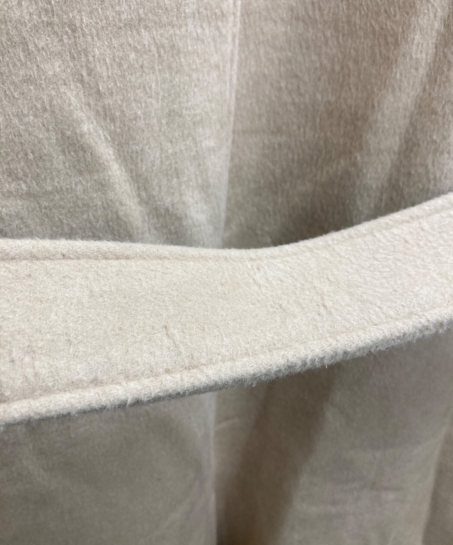 中古・古着通販】OHOTORO (オオトロ) Margarine Flared Coat ベージュ