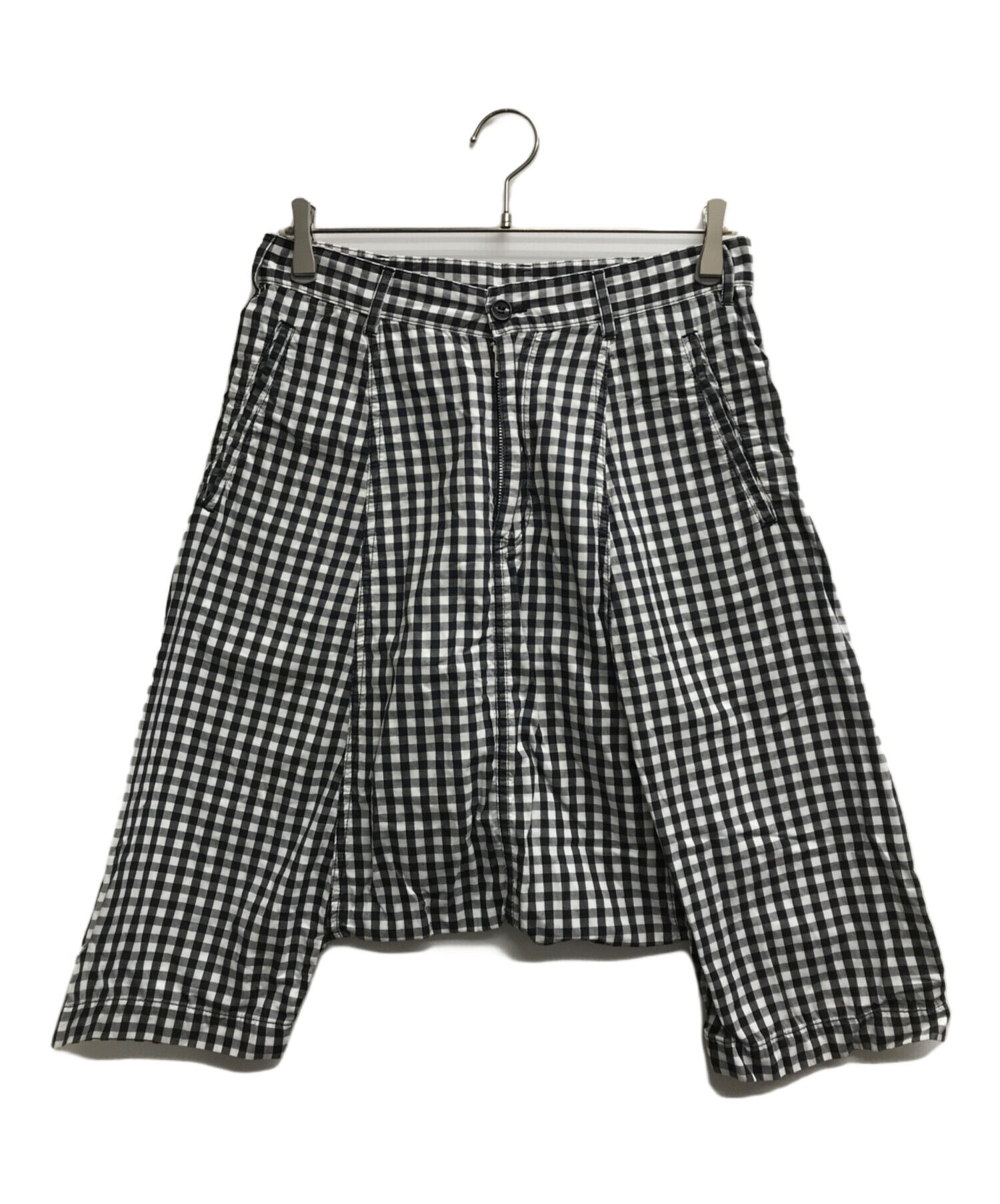 BLACK COMME des GARCONS ギンガムチェック サルエルパンツ 中古・古着通販】BLACK COMME des GARCONS (ブラック コムデギャルソン