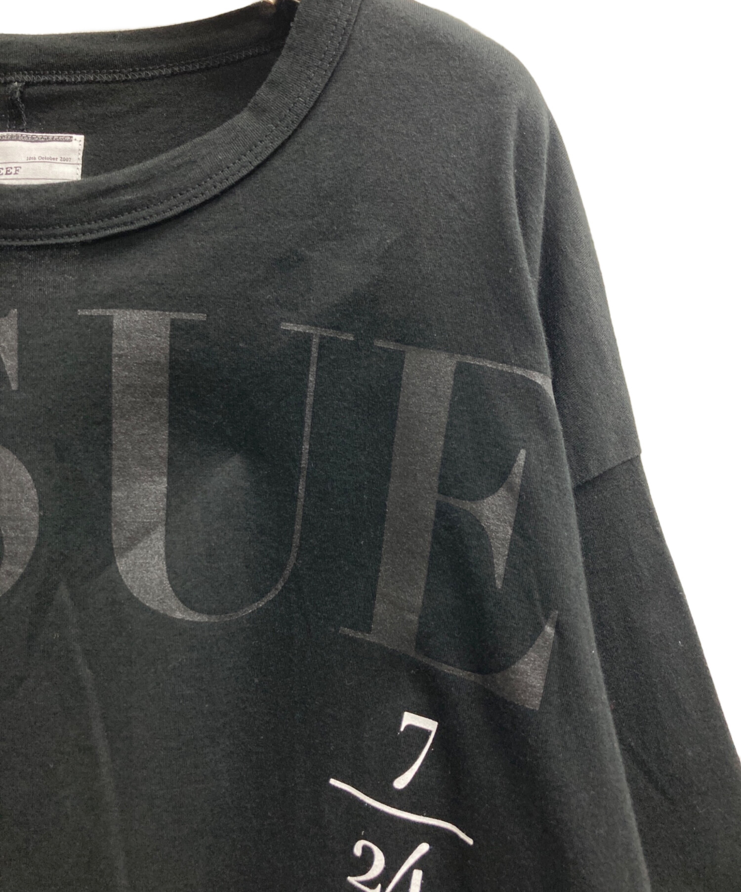 SHAREEF シャリーフ グラフィックプリント 半袖シャツ ブラック 黒