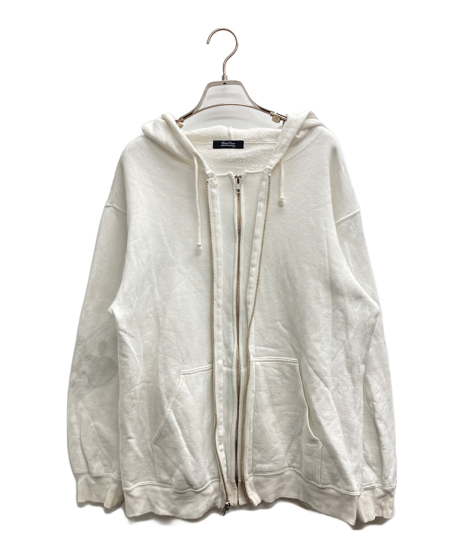 UNDER COVER アンダーカバー パーカー L 白 【古着】【中古】【送料無料】 中古・古着通販】UNDERCOVER (アンダーカバー) デザインジップパーカー