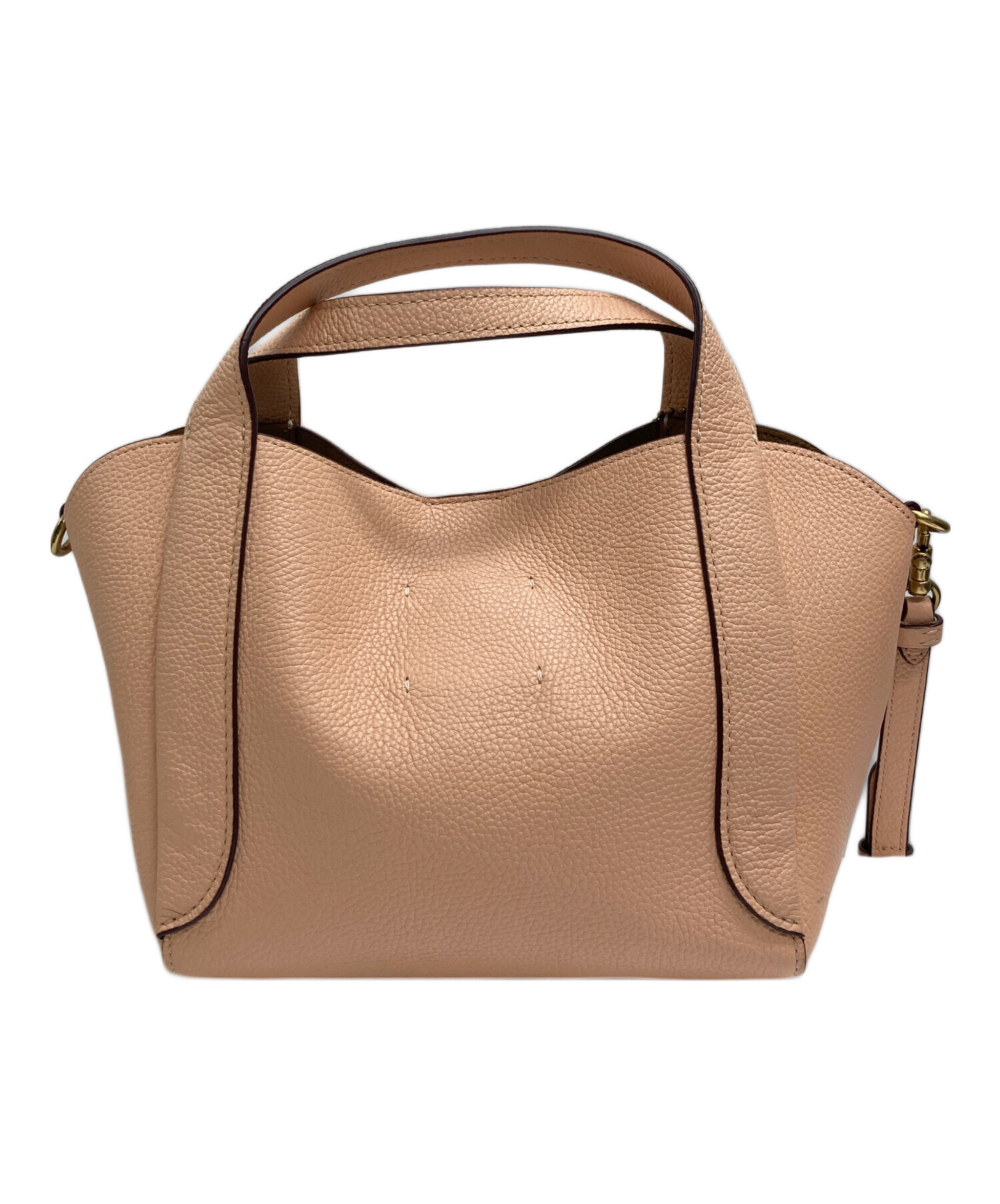 COACH ハドリー ホーボー 21 ハンドバッグ 2way ピンクベージュ 中古・古着通販】COACH (コーチ) ハドリー ホーボー 21 ベージュ