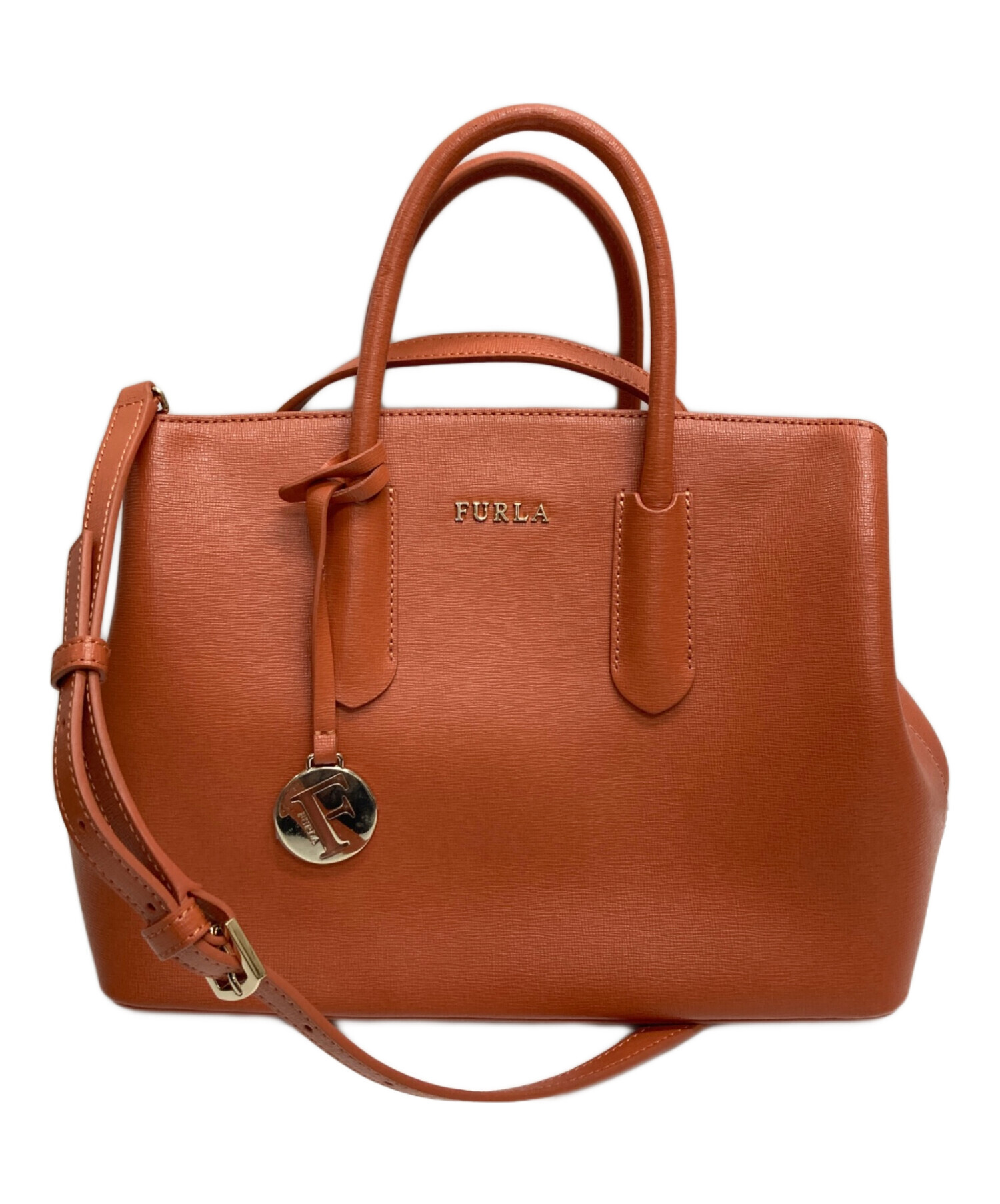 中古・古着通販】FURLA (フルラ) 2WAYバッグ オレンジ｜ブランド・古着 
