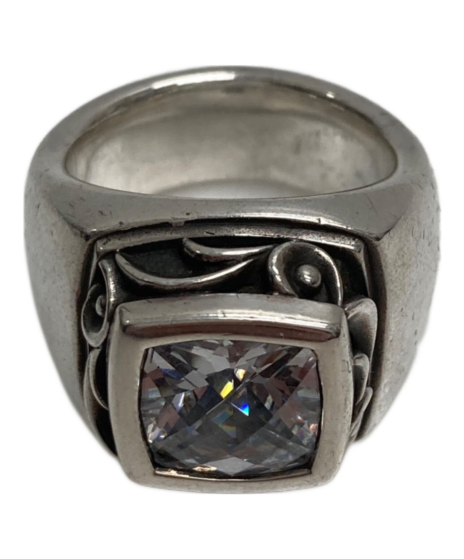中古・古着通販】AQUA SILVER (アクアシルバー) ジルコニアリング 