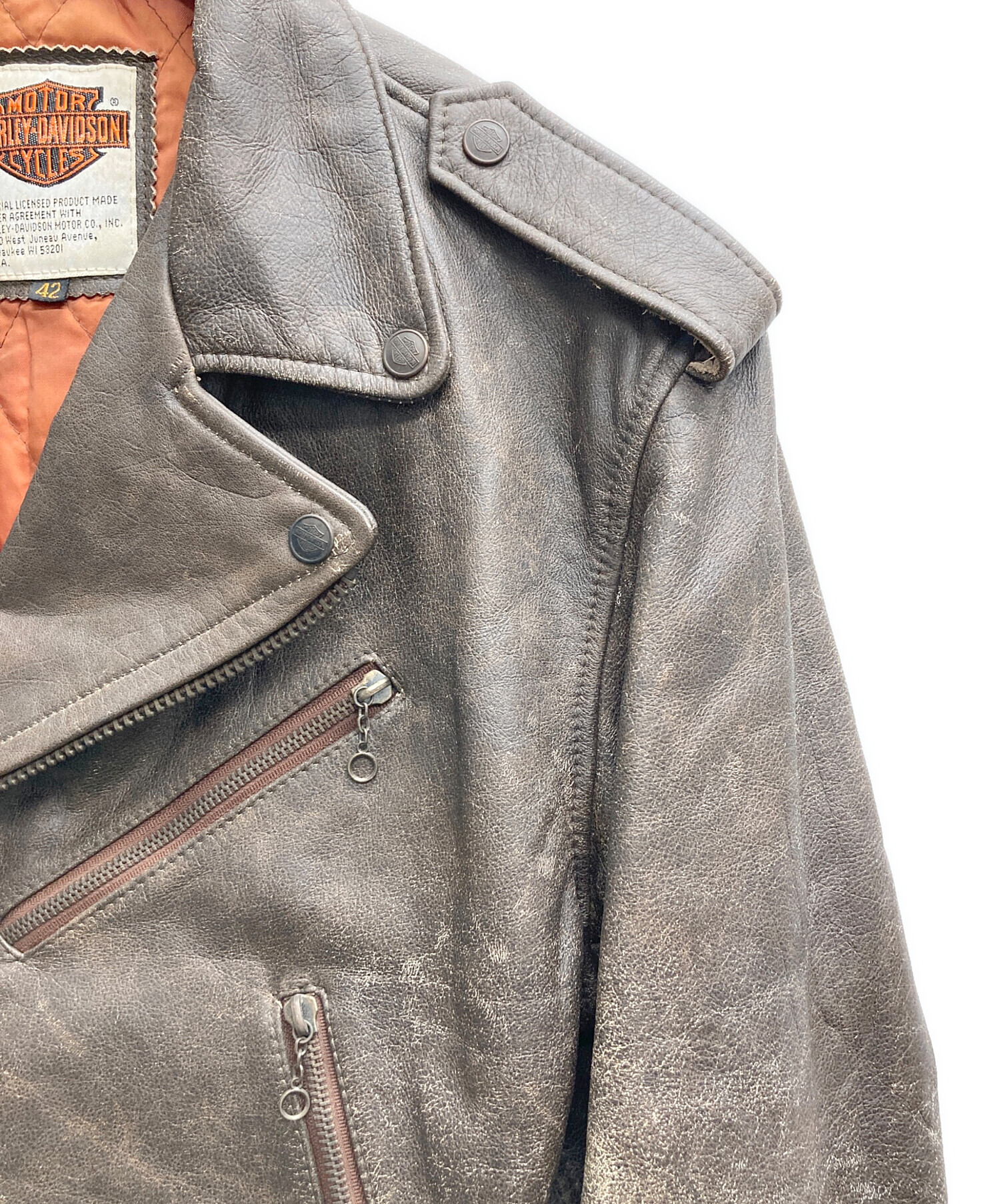 中古・古着通販】HARLEY-DAVIDSON (ハーレーダビッドソン) ダブル