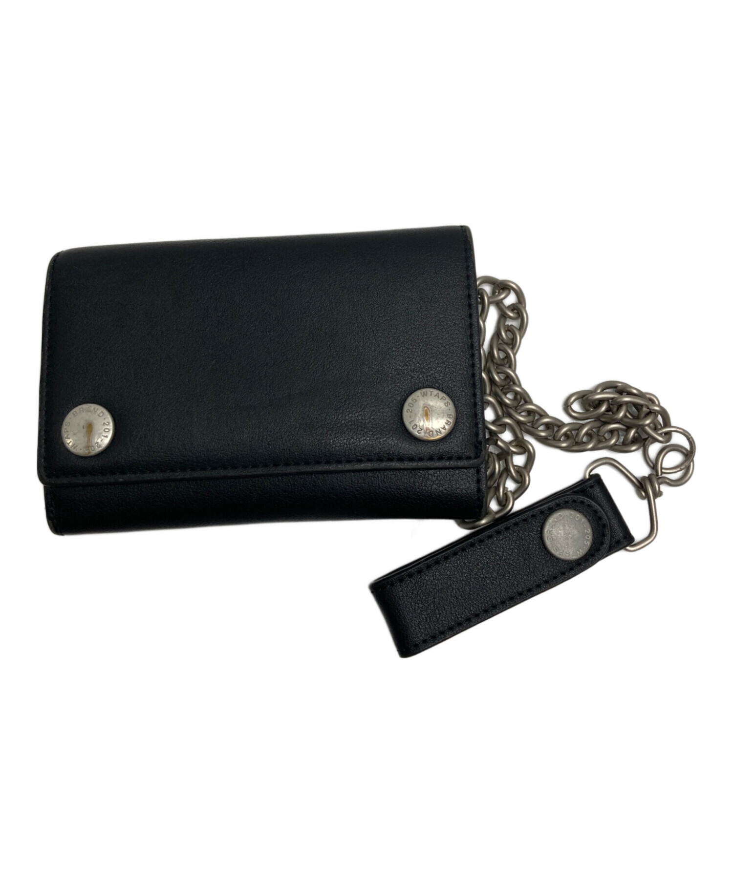 WTAPS ウォレットチェーン オレンジ/ブラック WTAPS レザー ウォレットチェーン オレンジ/ブラック