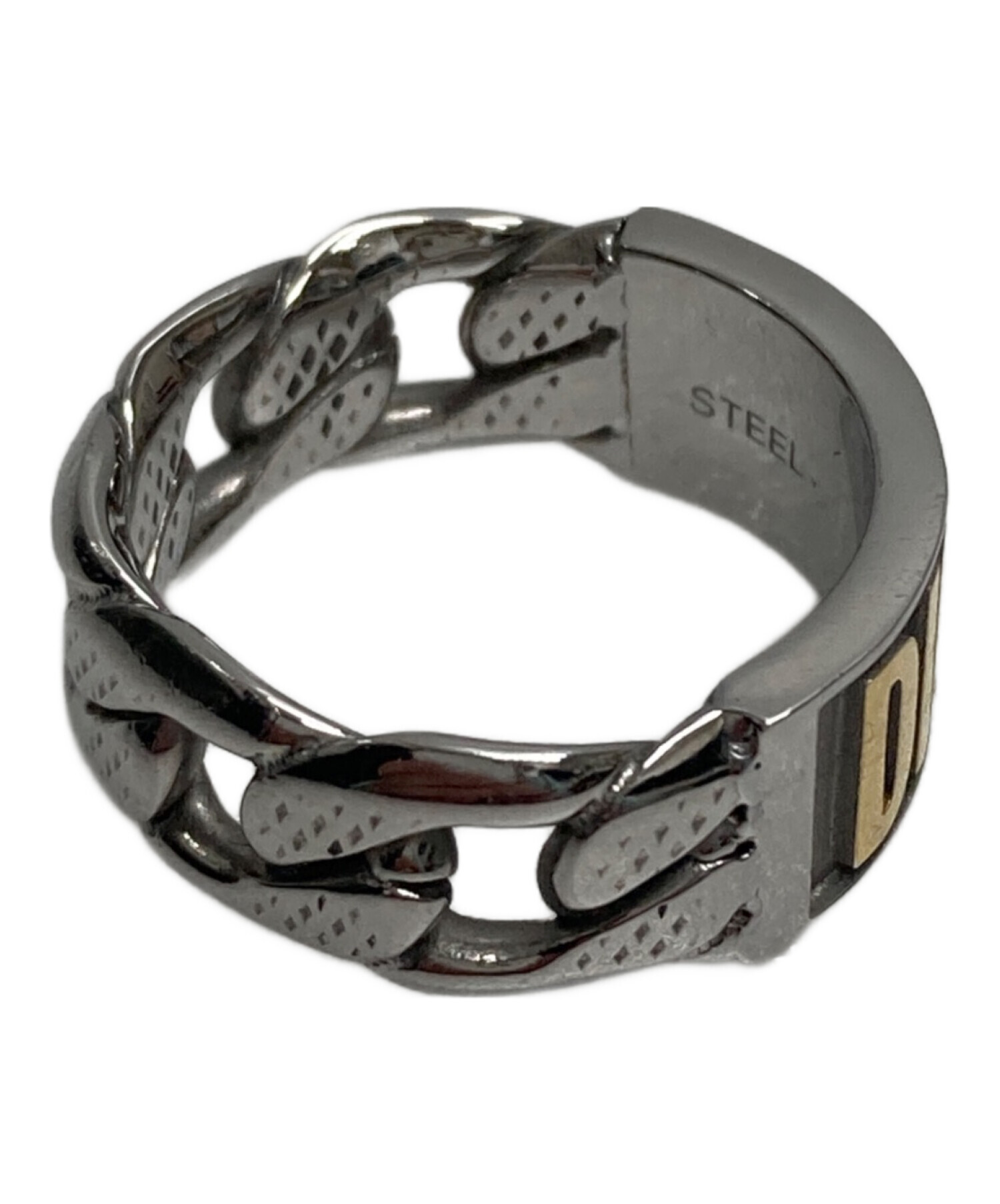 中古・古着通販】DIESEL (ディーゼル) ロゴチェーンリング サイズ:18号 