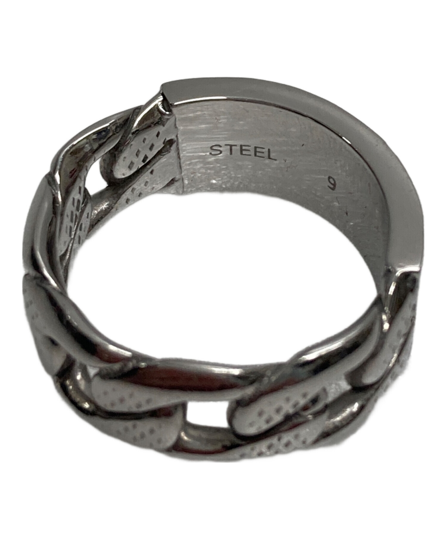 中古・古着通販】DIESEL (ディーゼル) ロゴチェーンリング サイズ:18号 