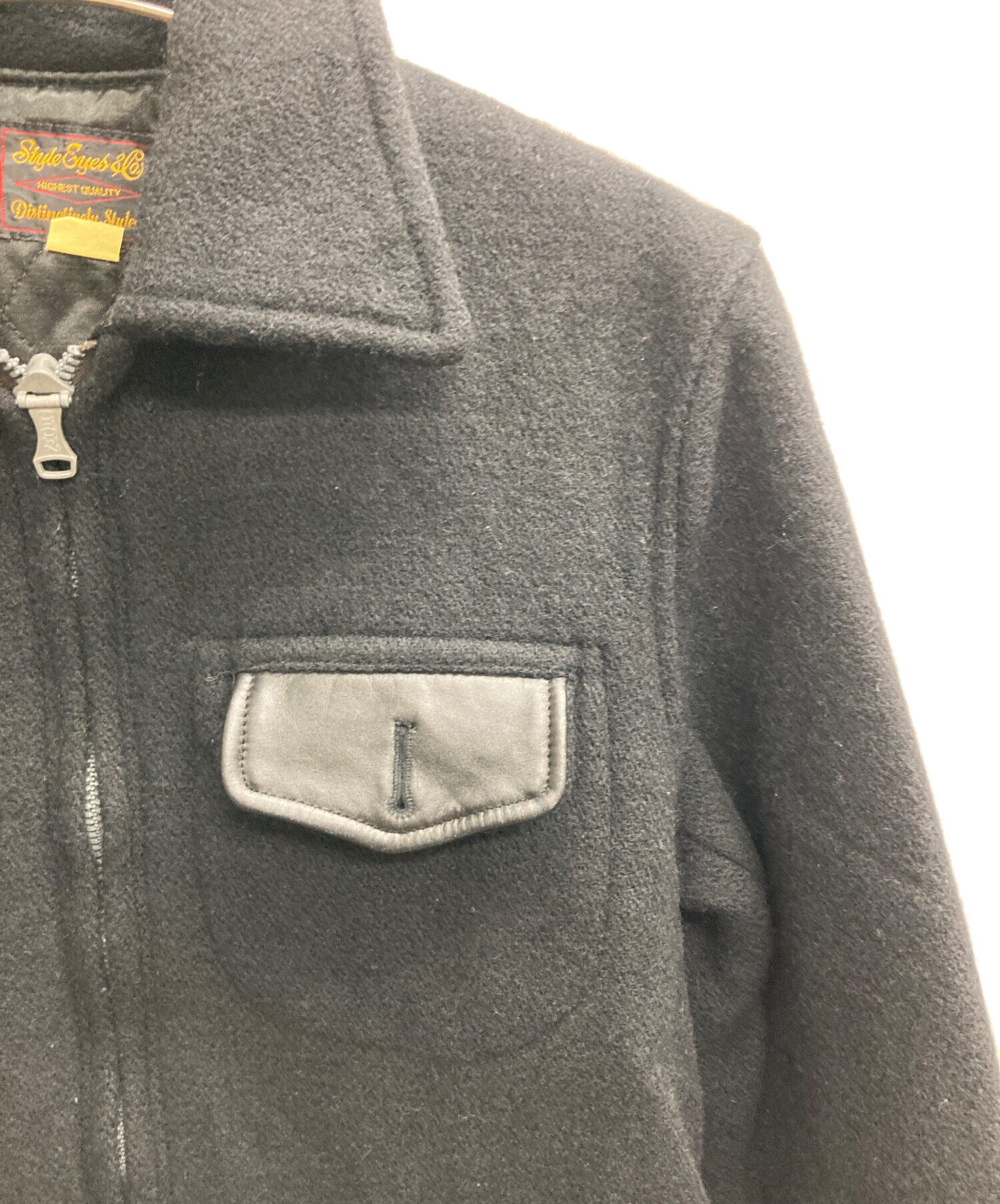 中古・古着通販】STYLE EYES (スタイルアイズ) SPORTS JACKET ブラック
