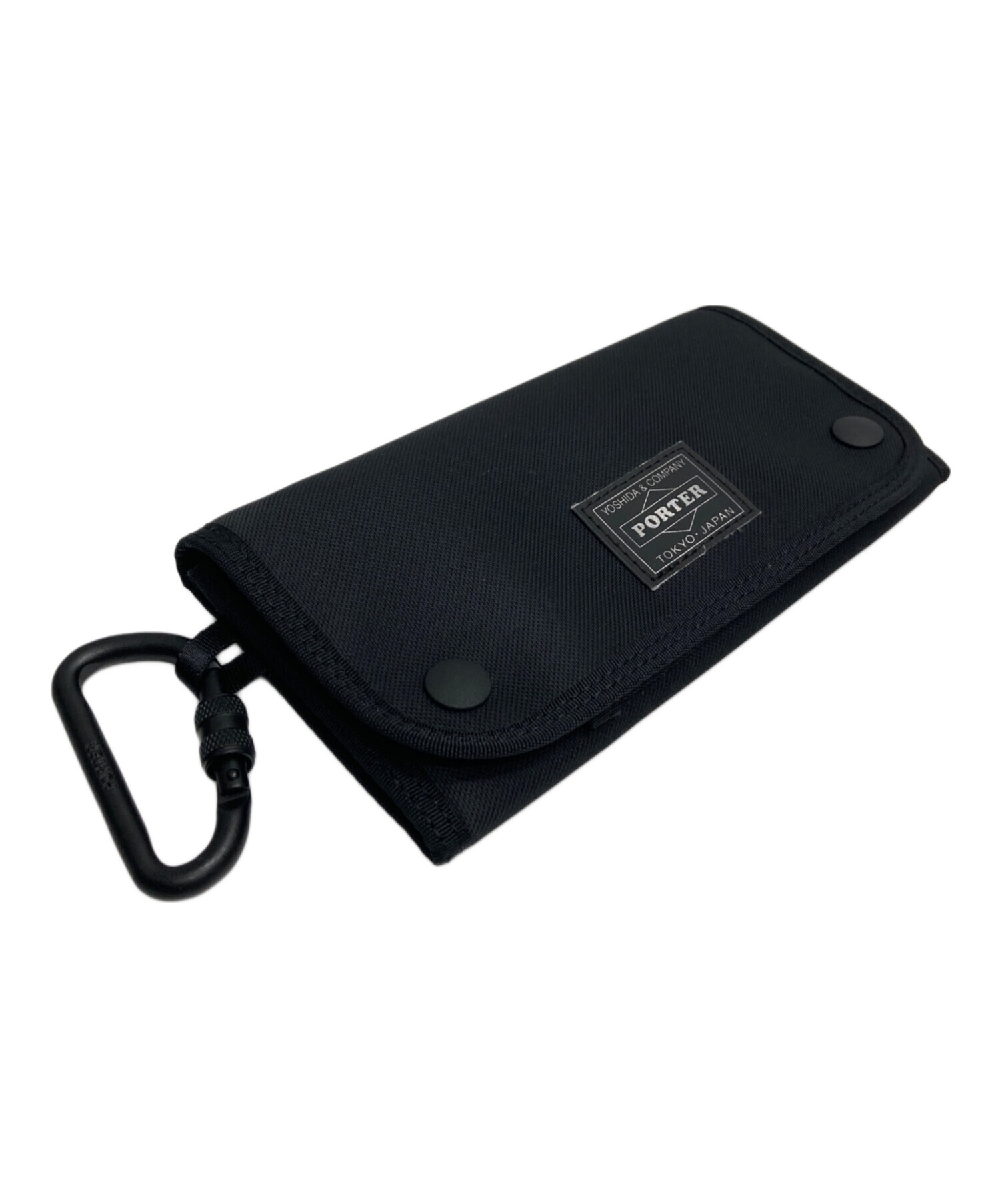 中古・古着通販】PORTER (ポーター) COMPART LONG WALLET ブラック