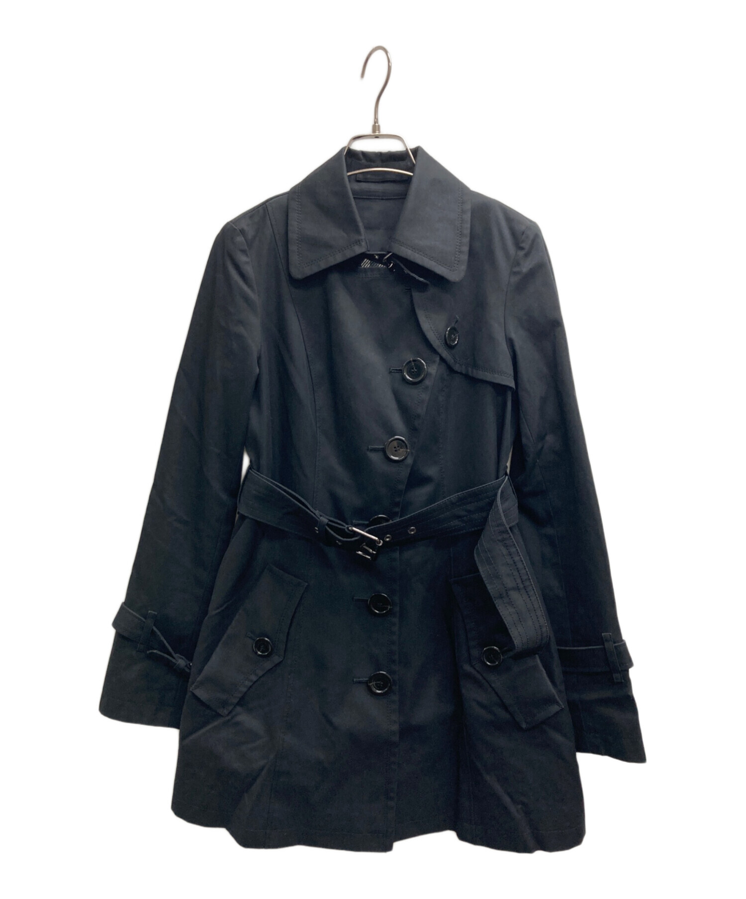 トレンチコート LABEL BLUE BURBERRY ノバチェック バーバリーズ 黒 ノバチェック ウールコート バーバリーブルーレーベル ジャケット・アウター
