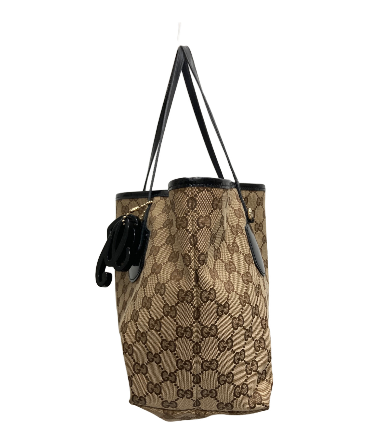 中古・古着通販】GUCCI (グッチ) GGキャンバストートバッグ ベージュ 