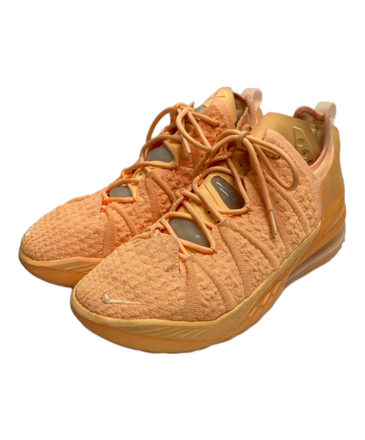 中古・古着通販】NIKE (ナイキ) LeBron 18 Melon Tint オレンジ サイズ 