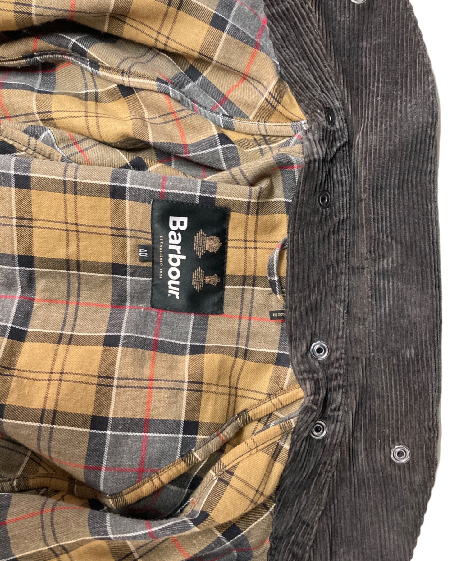 中古・古着通販】Barbour (バブアー) OVERSIZED WAX BEDALE グレー