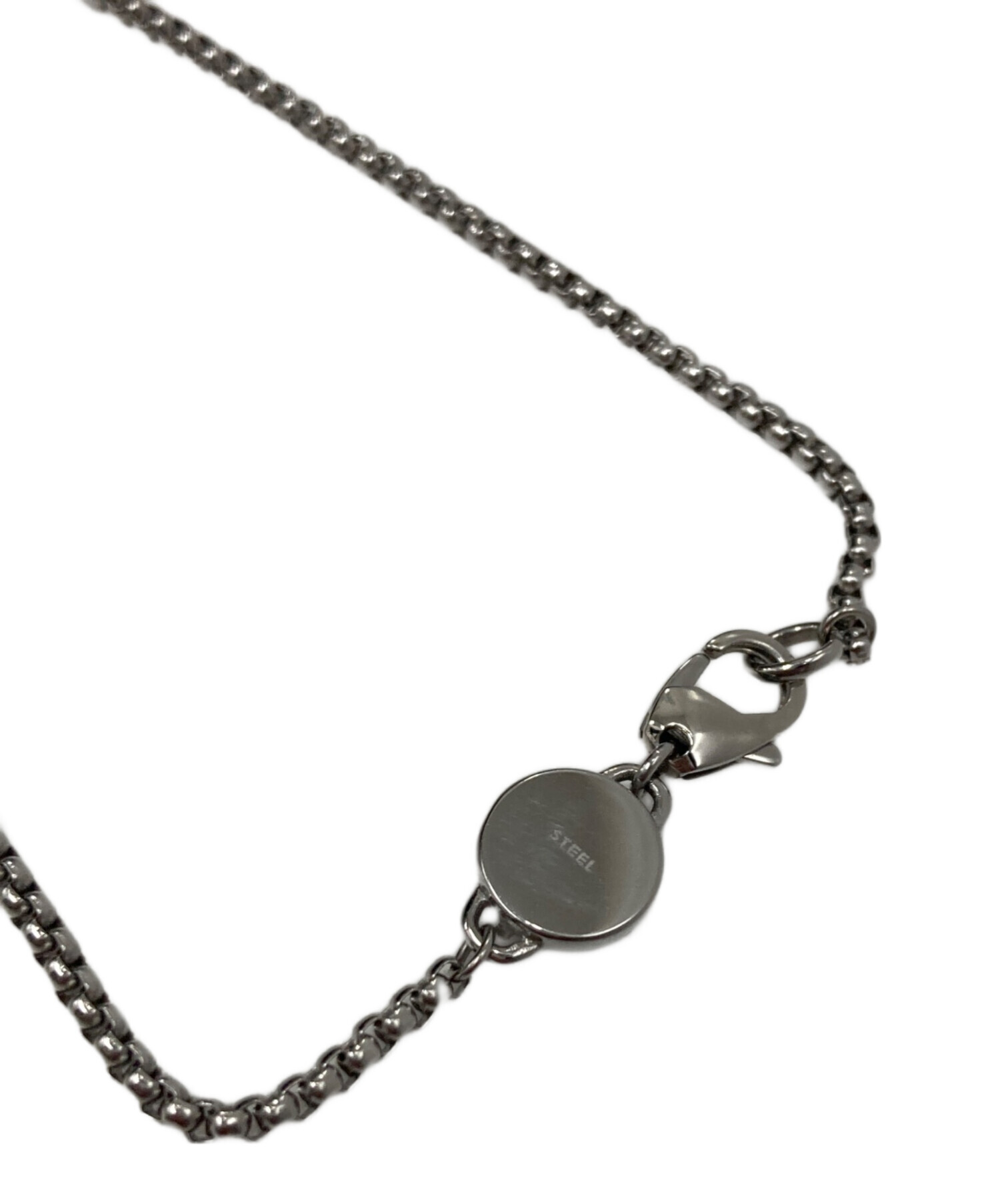 中古・古着通販】DIESEL (ディーゼル) ダブル リング ネックレス 