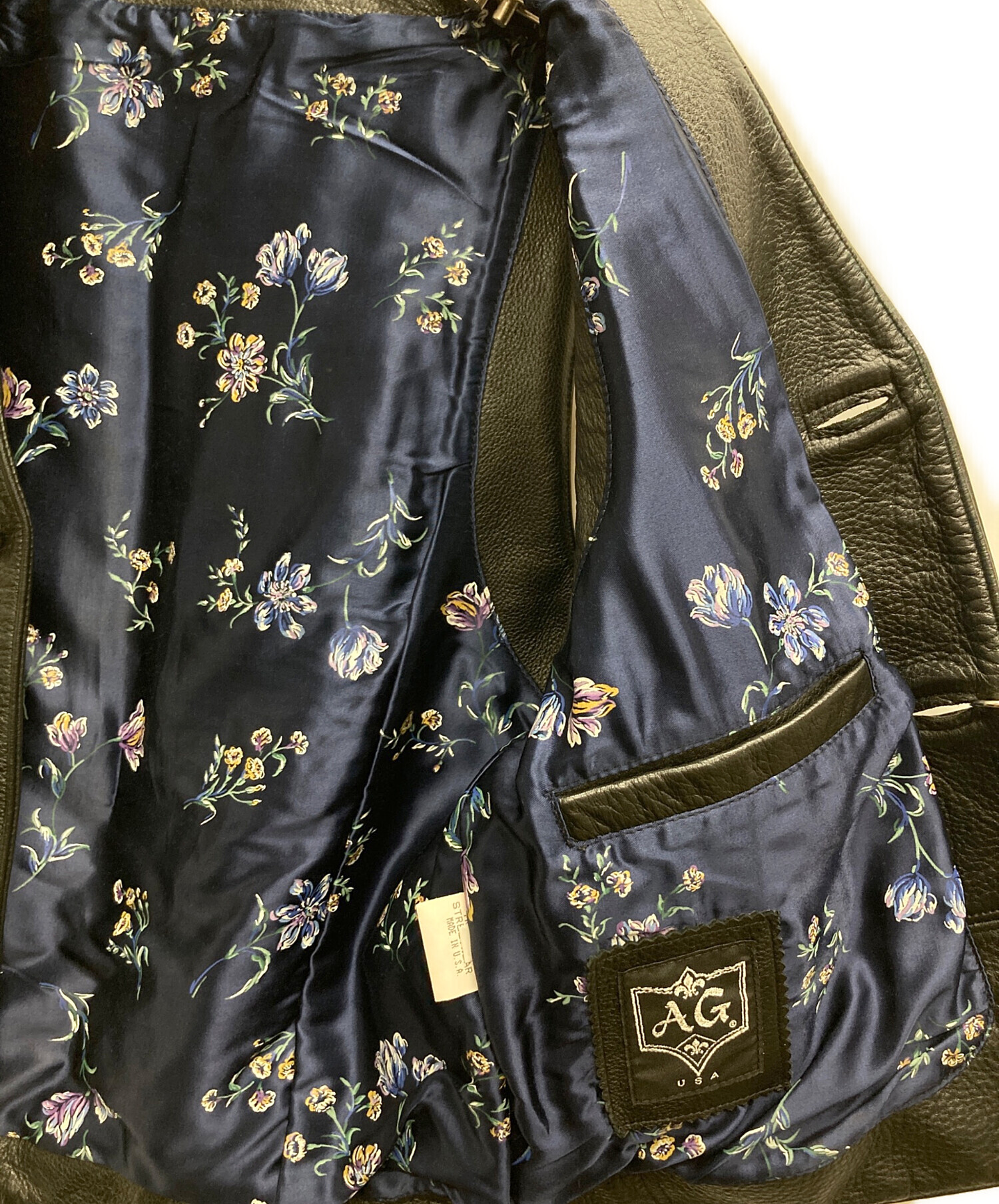 中古・古着通販】A&G (エーアンドジー) バッククロス レザーベスト