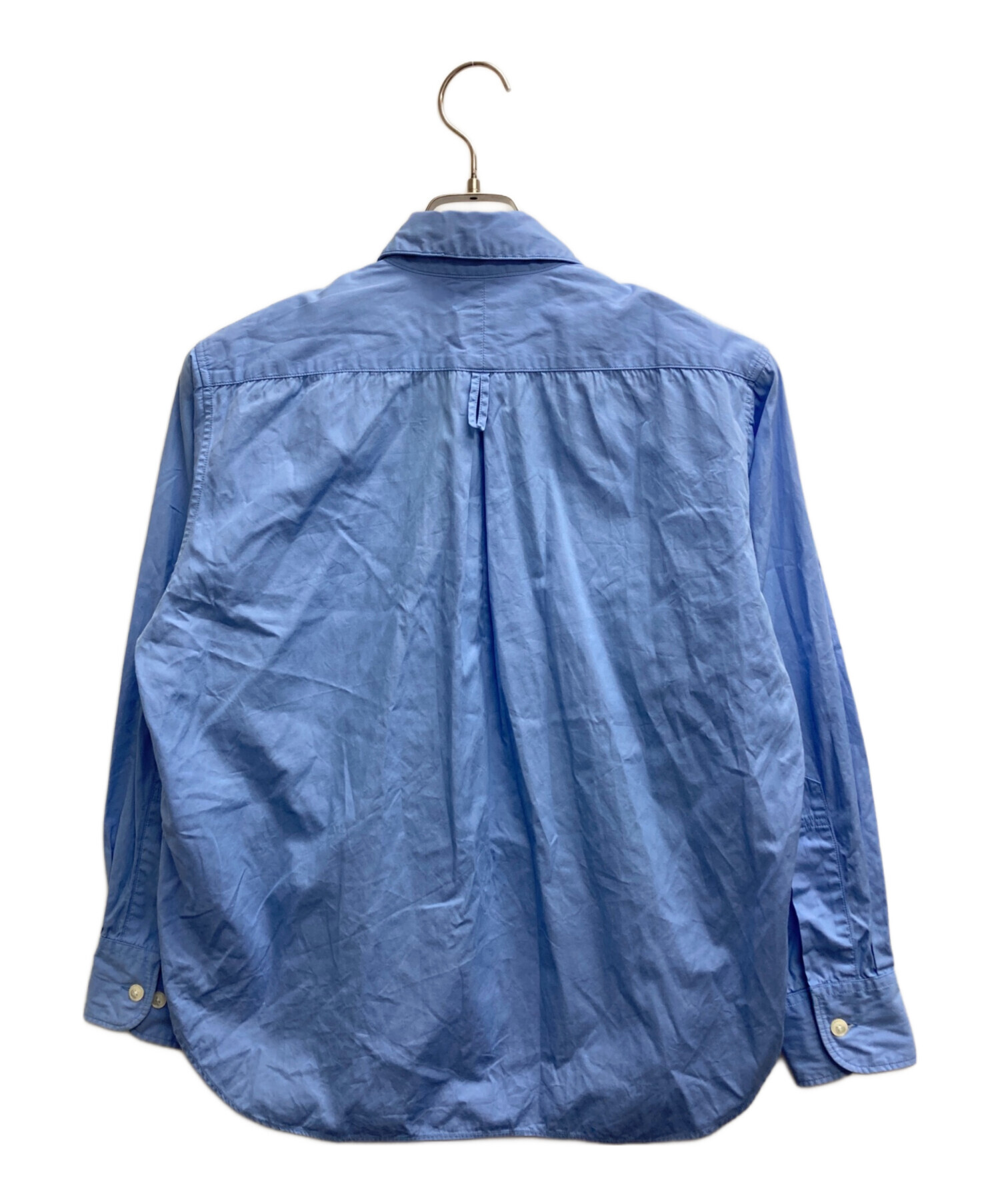HAVERSACK ハバーサック カジュアルシャツ 1(S位) 青 【古着】【中古】 中古・古着通販】HAVERSACK (ハバーサック) ラウンドカラーシャツ