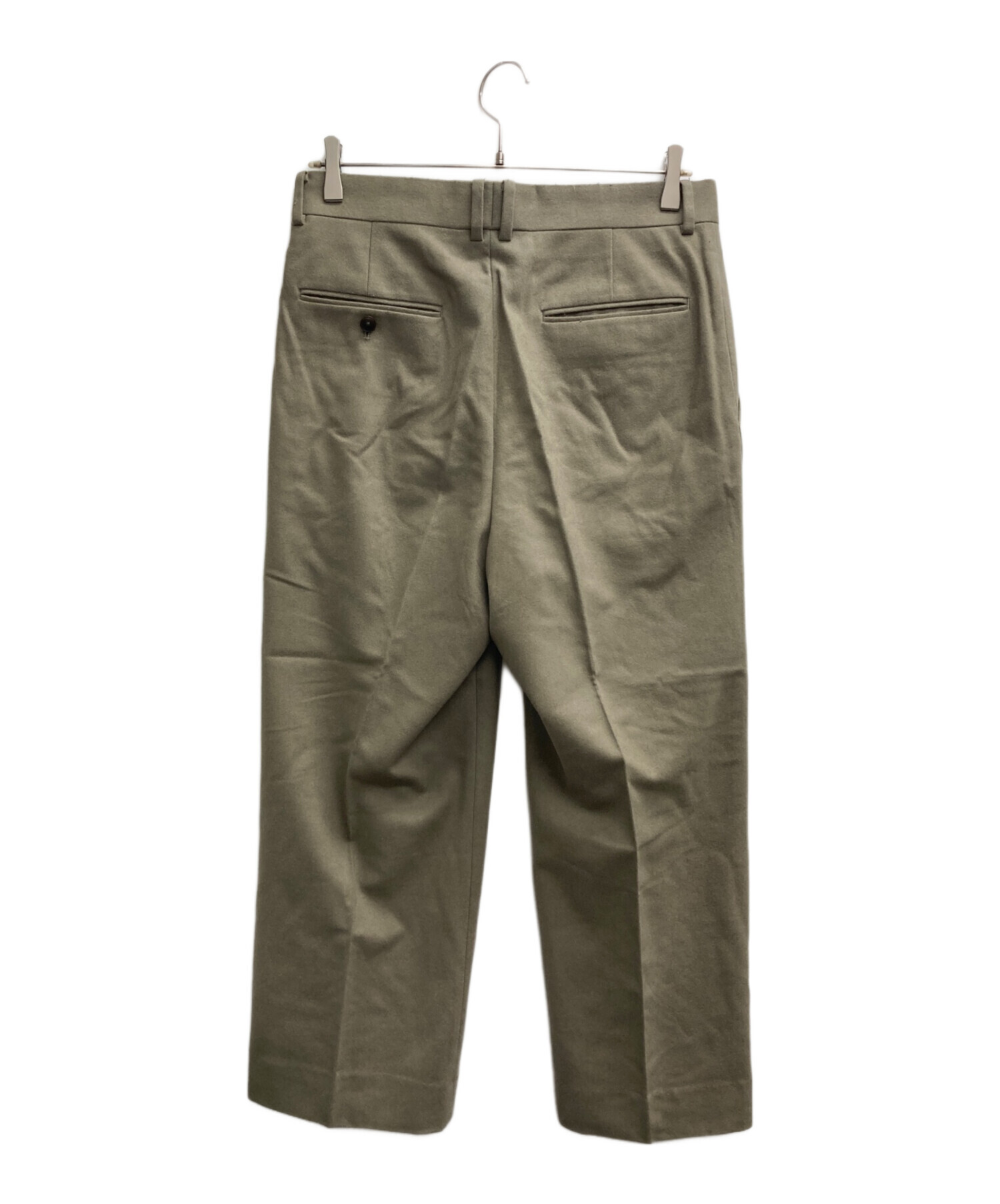 中古・古着通販】LOEFF (ロエフ) ウールカシミヤスラックス ベージュ 