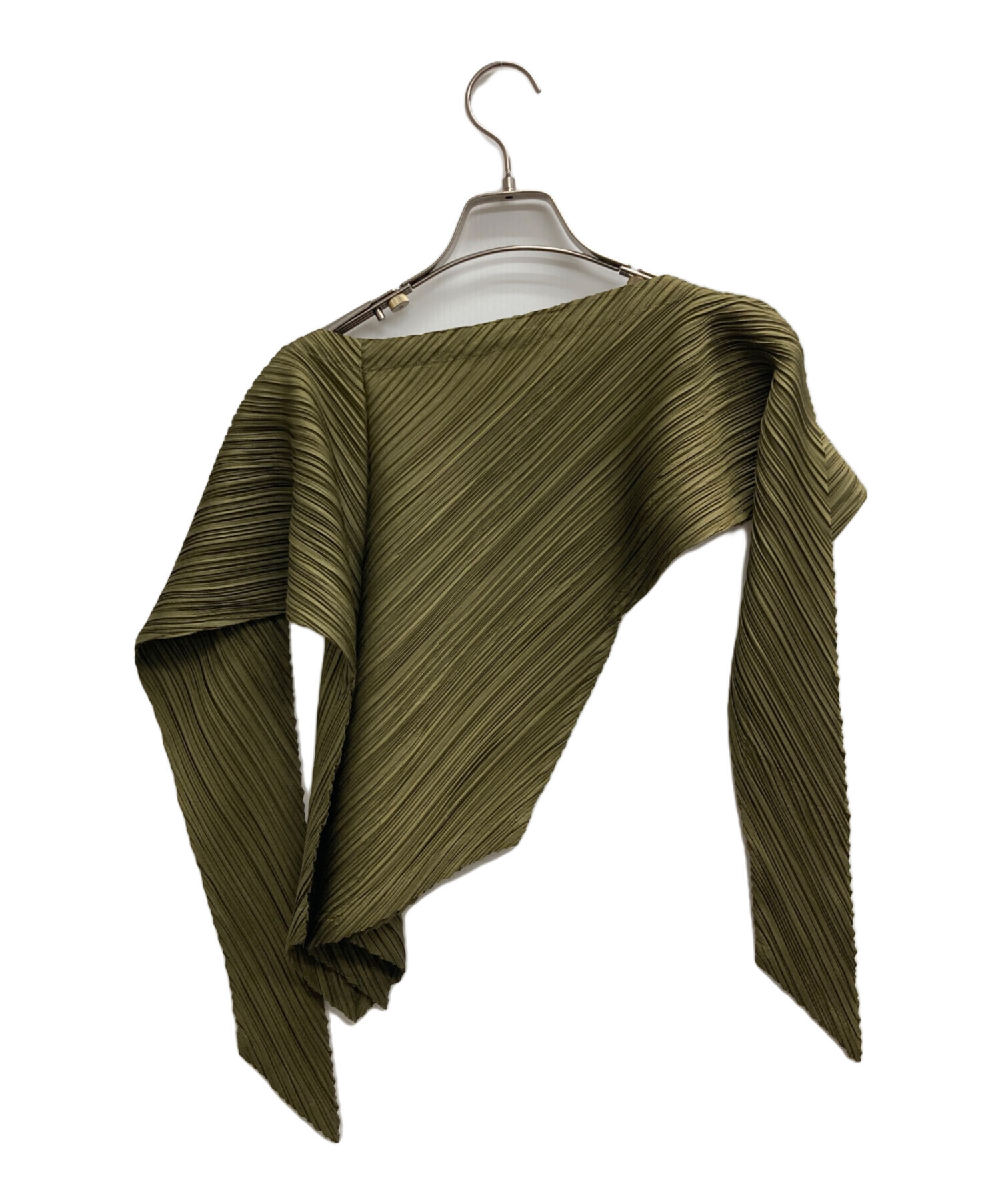 中古・古着通販】ISSEY MIYAKE (イッセイミヤケ) 斜めプリーツ 変形 