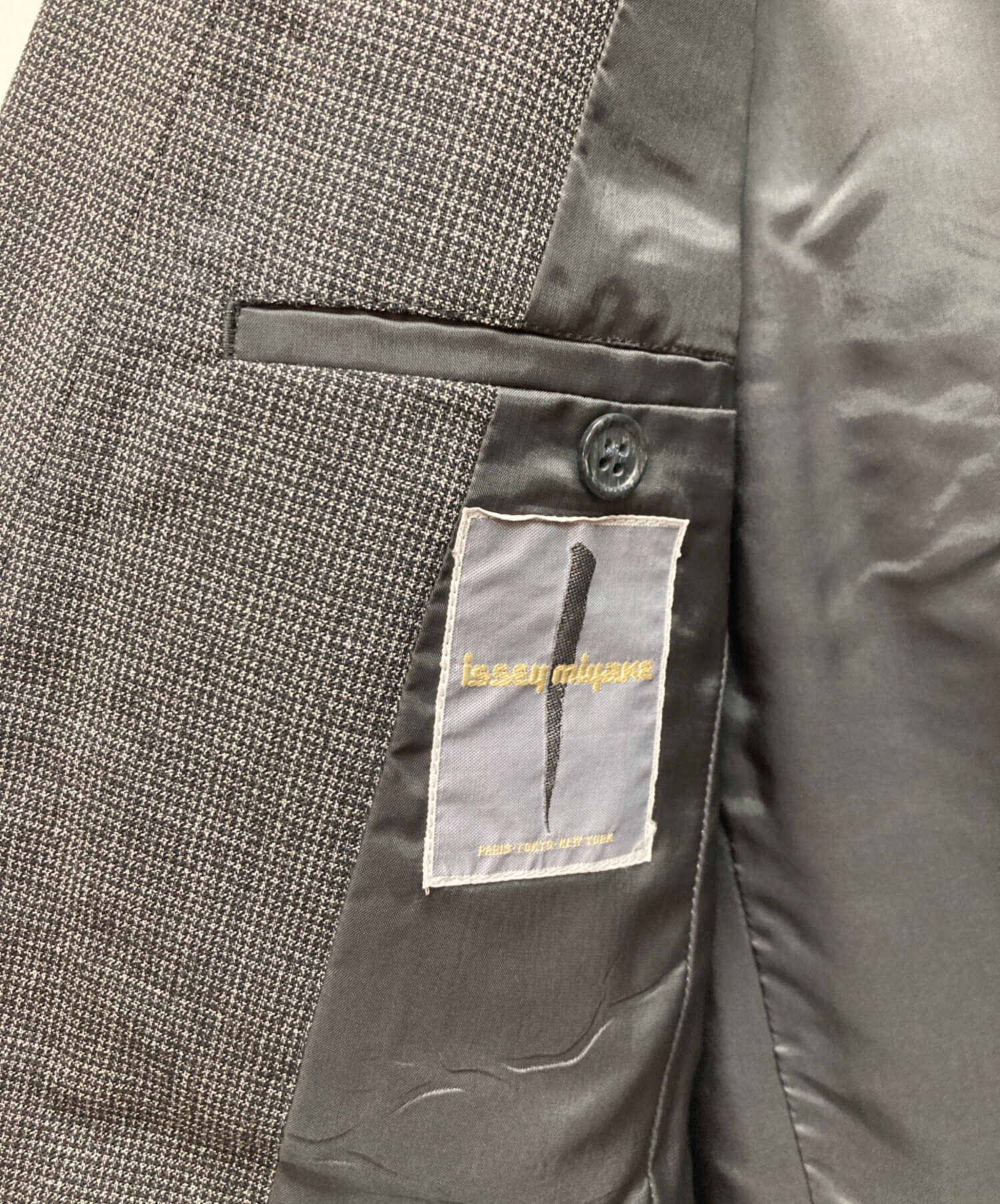 中古・古着通販】ISSEY MIYAKE (イッセイミヤケ) ノーカラージャケット