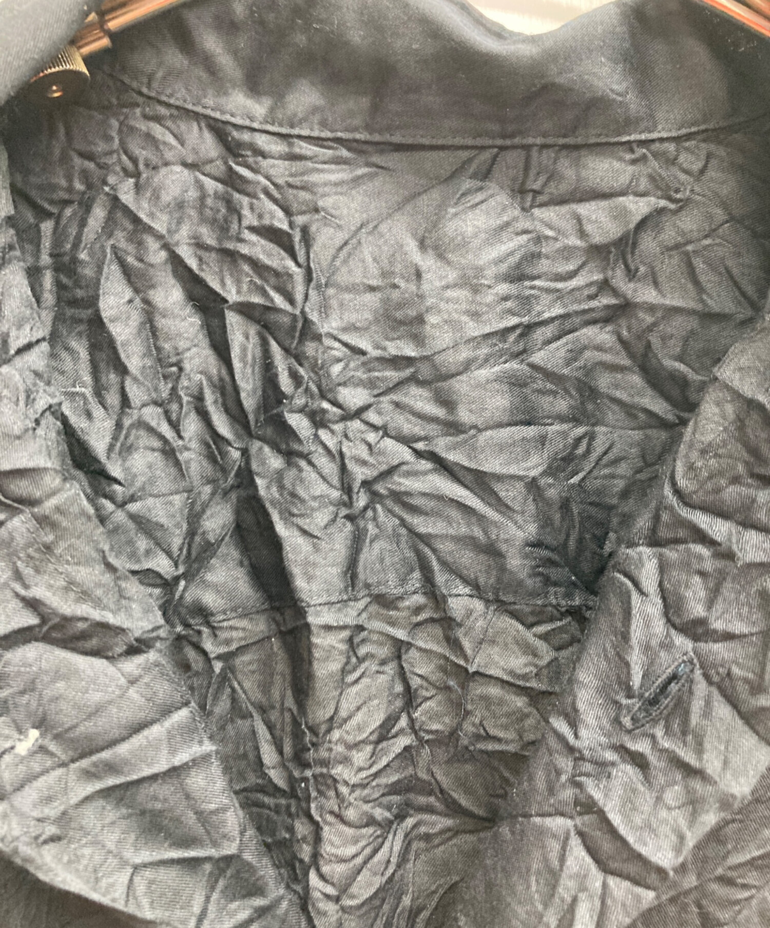 ISSEYMIYAKE MEN 90’s 黒タグ シワ加工　シャツ 中古・古着通販】ISSEY MIYAKE (イッセイミヤケ) シワ加工シャツ