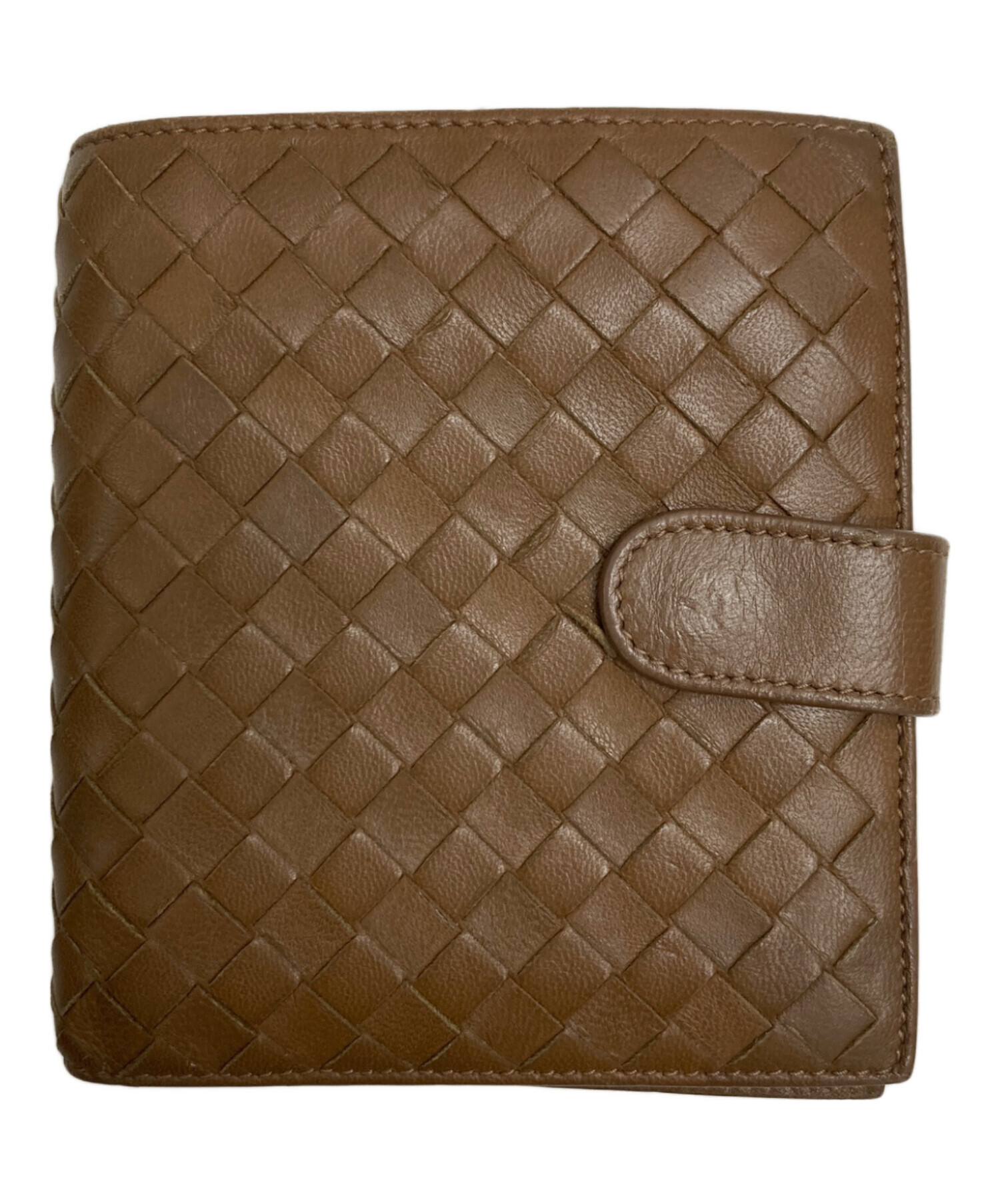 BOTTEGA VENETA ボッテガベネタ 財布・ケース  茶 【古着】【中古】【送料無料】 中古・古着通販】BOTTEGA VENETA (ボッテガベネタ) 2つ折りラウンド