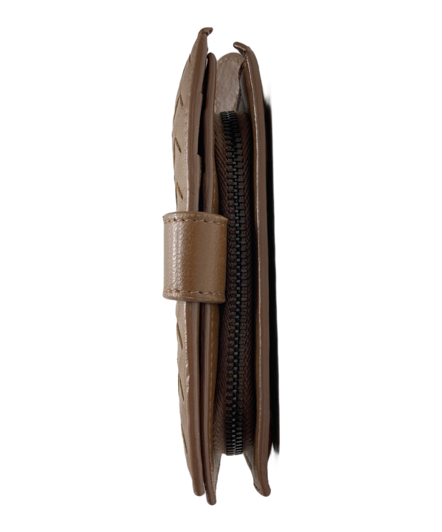 中古・古着通販】BOTTEGA VENETA (ボッテガベネタ) 2つ折りラウンド