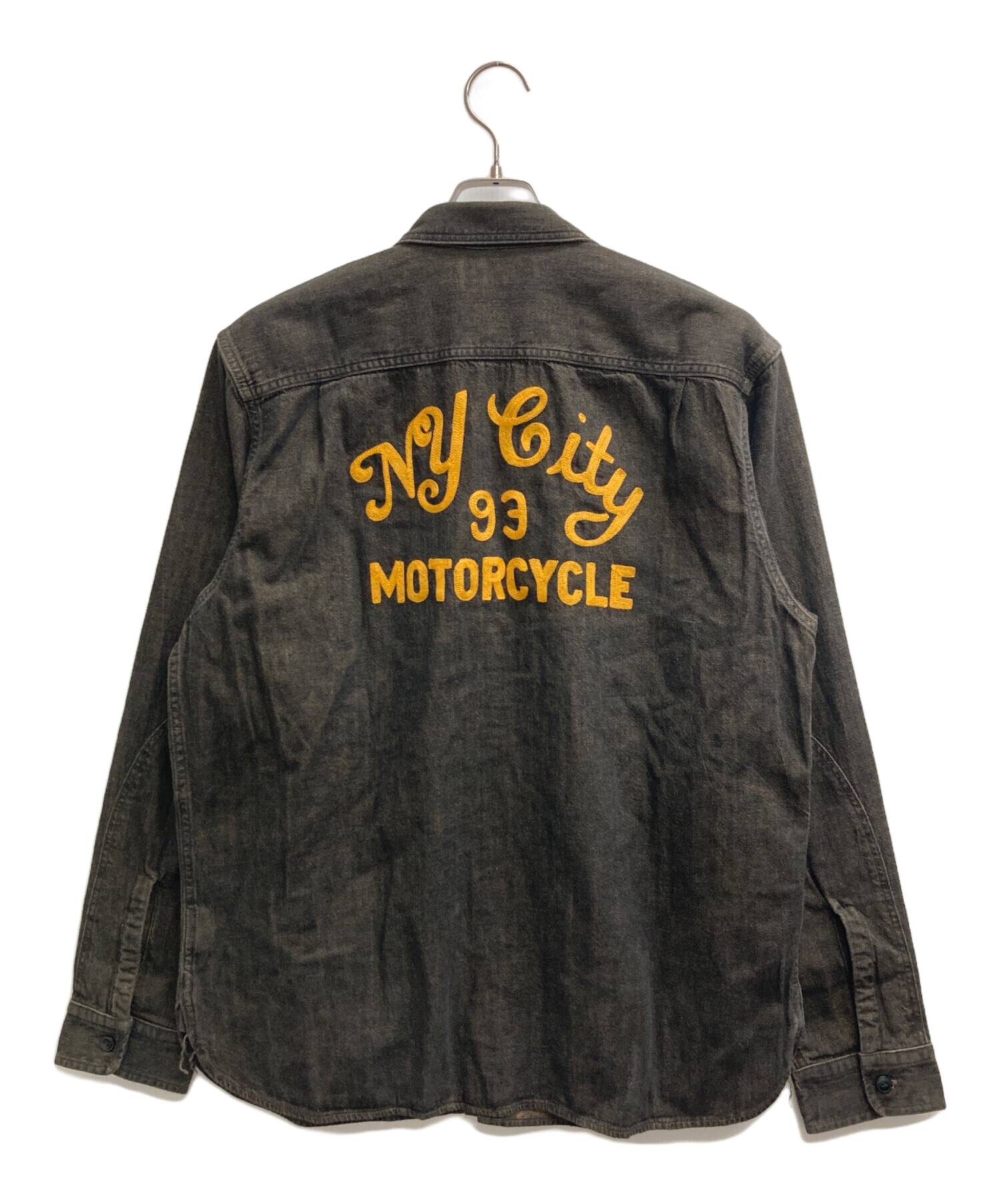 RRL チンスト/エンブロイダリーデニムワークシャツ 中古・古着通販】RRL (ダブルアールエル) エンブロイダリー デニム