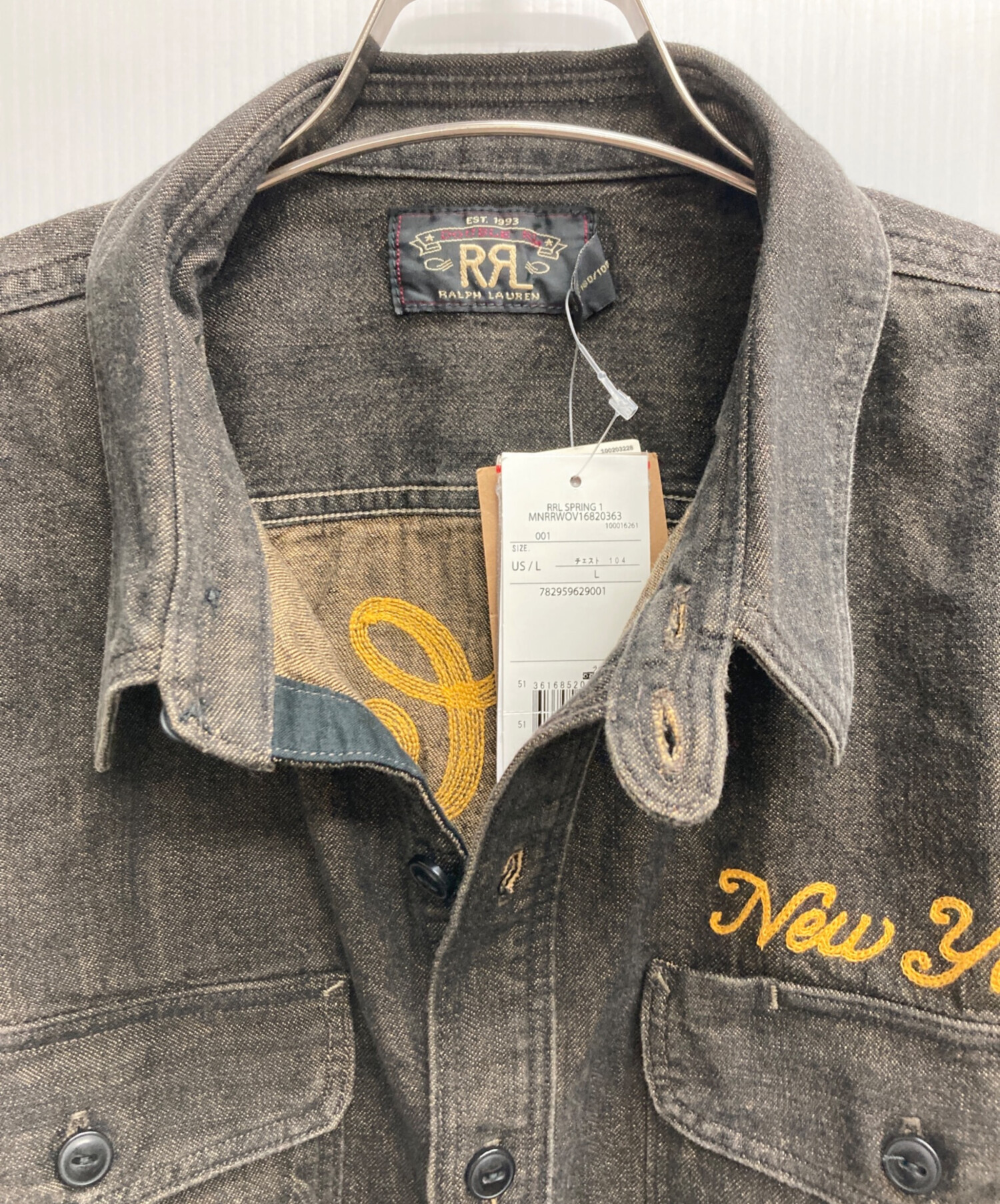 中古・古着通販】RRL (ダブルアールエル) エンブロイダリー デニム