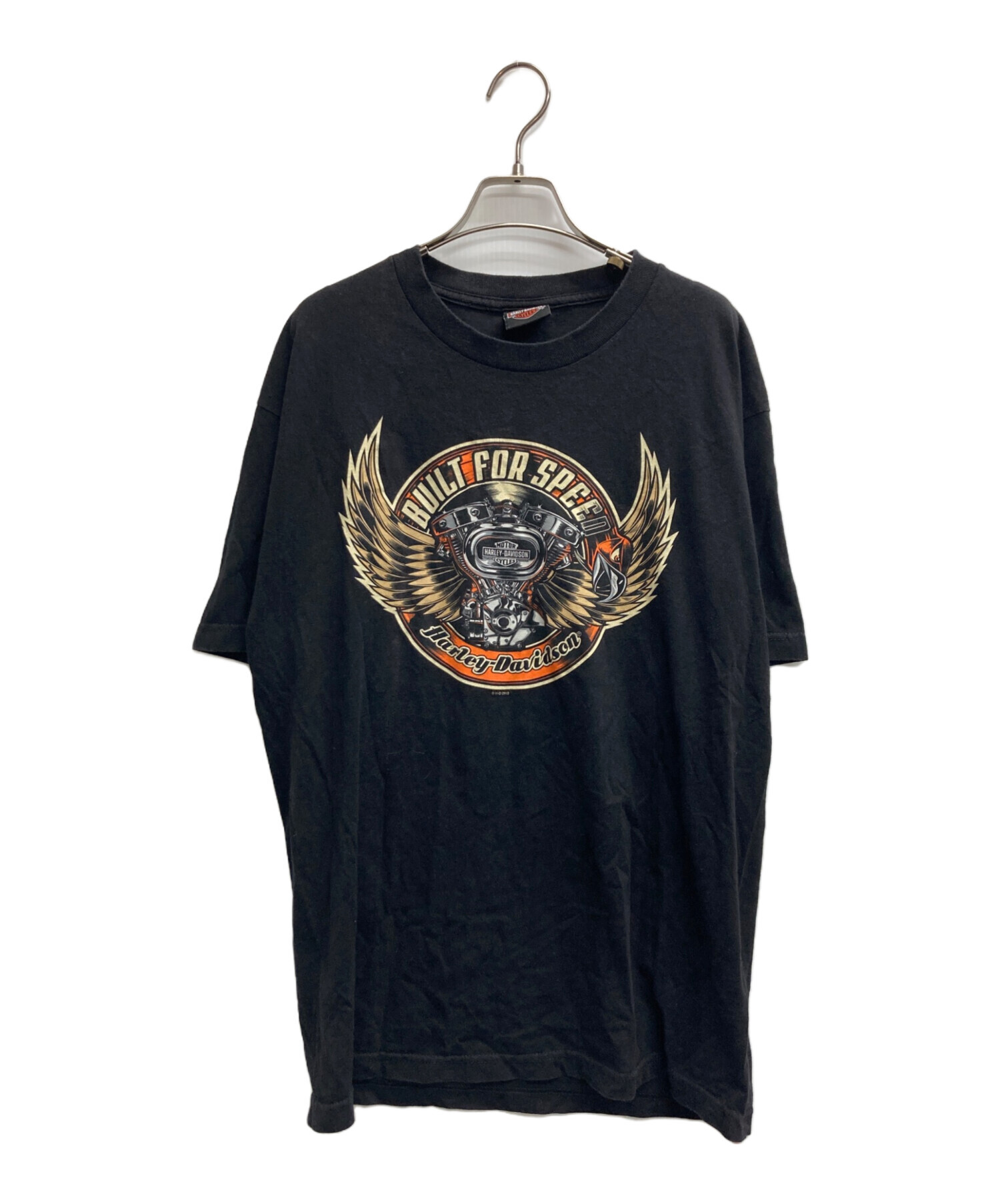 古着 両面プリント 00s USA製古着 ハーレーダビッドソン Tシャツ 猫 