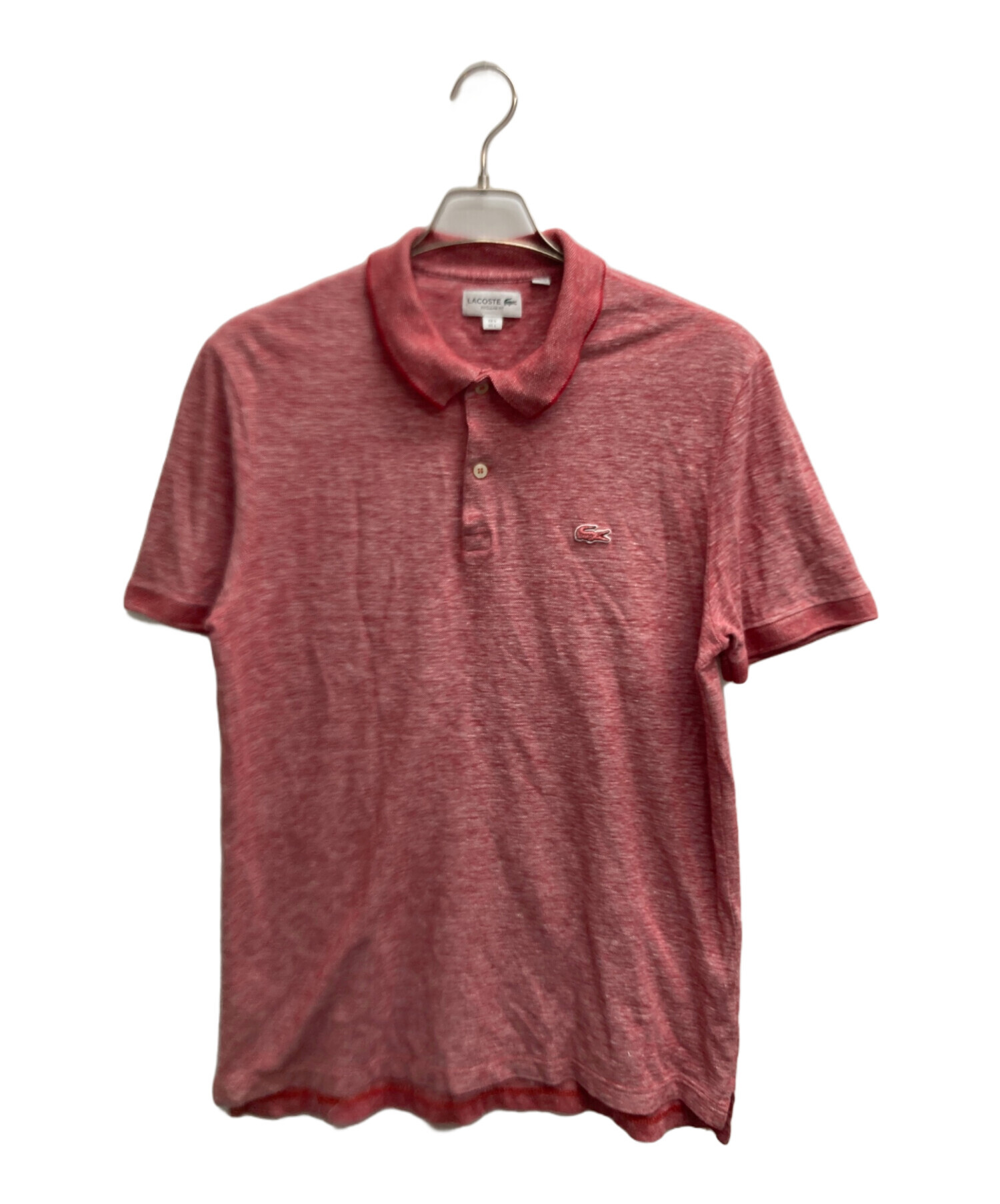中古・古着通販】LACOSTE (ラコステ) ポロシャツ レッド サイズ:L 