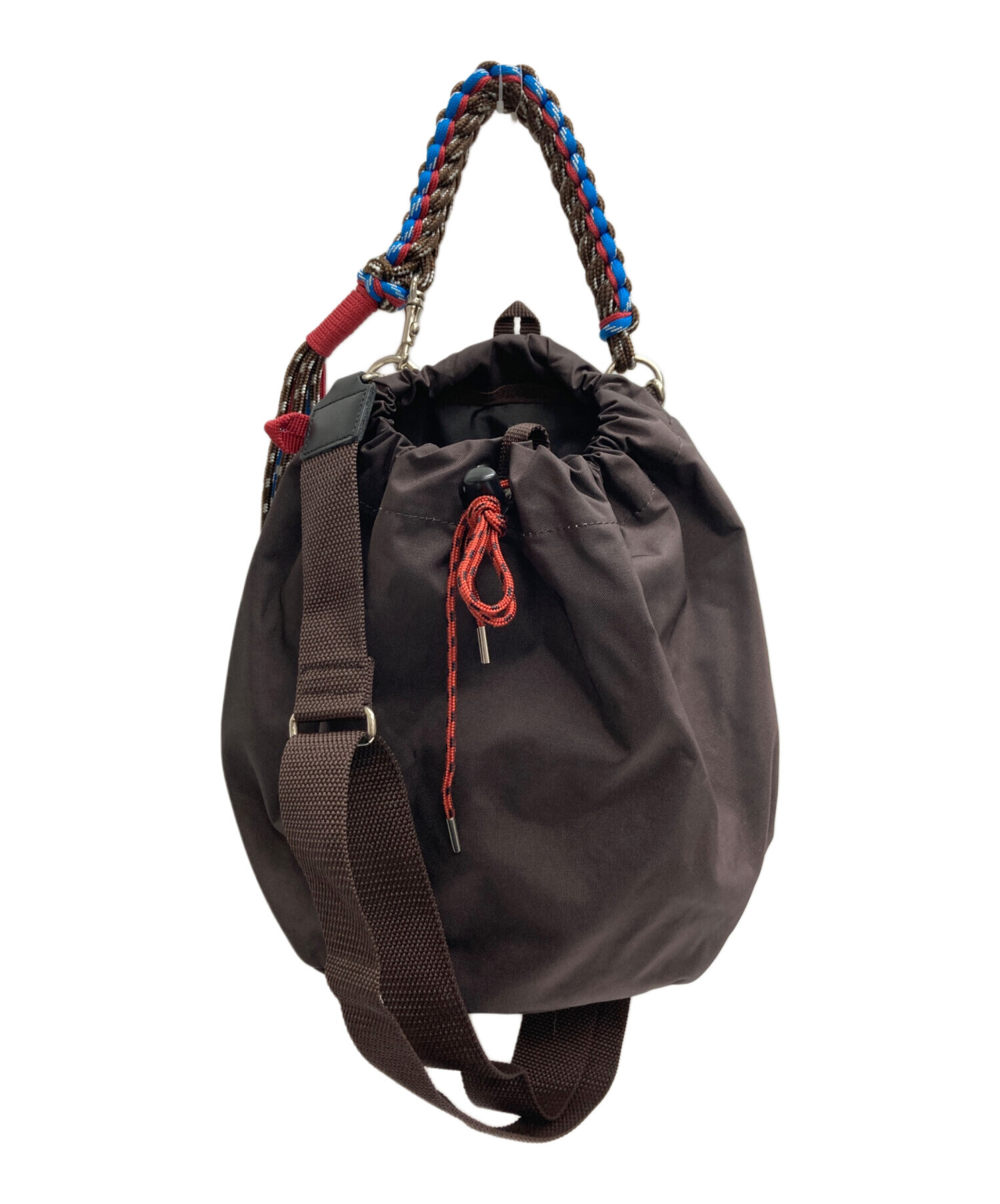 中古・古着通販】zattu (ザッツ) LUGUN 巾着バッグ ブラウン