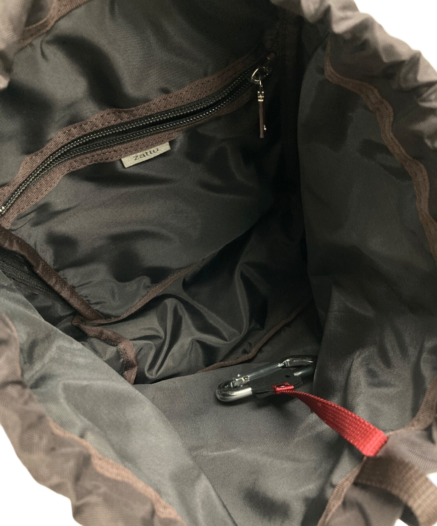 中古・古着通販】zattu (ザッツ) LUGUN 巾着バッグ ブラウン｜ブランド