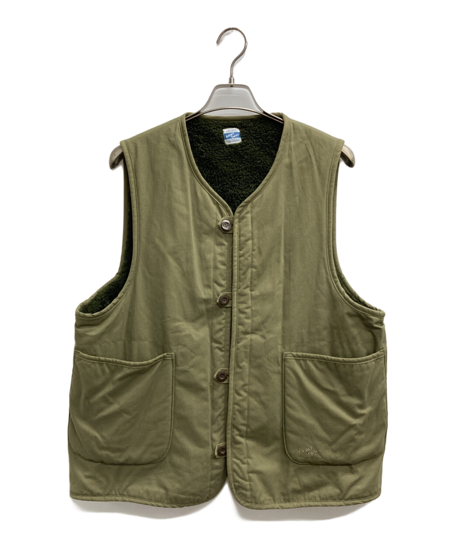 中古・古着通販】ARMY TWILL (アーミーツイル) リバーシブルボアベスト 
