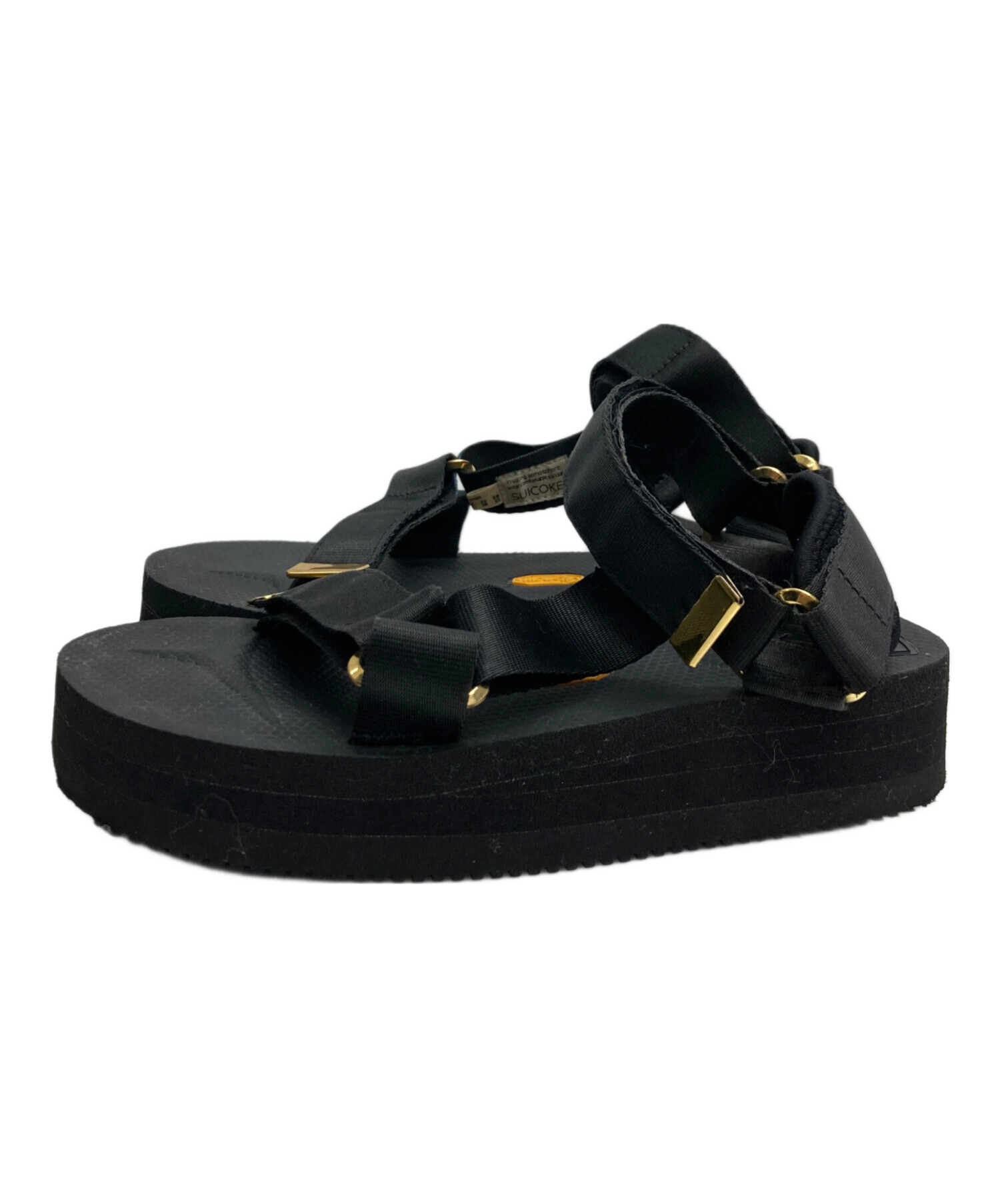 中古・古着通販】suicoke (スイコック) 厚底サンダル ブラック サイズ