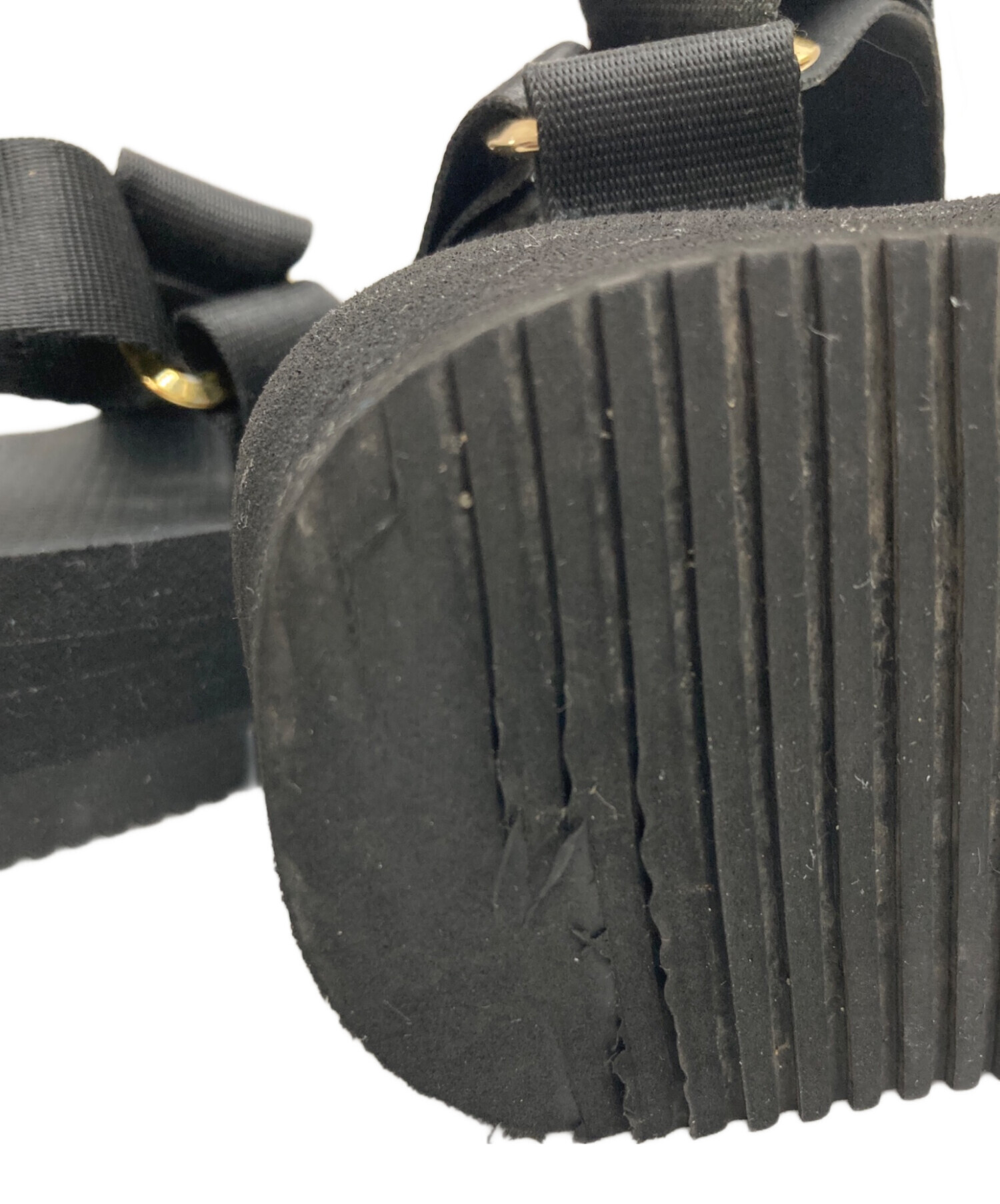 中古・古着通販】suicoke (スイコック) 厚底サンダル ブラック サイズ